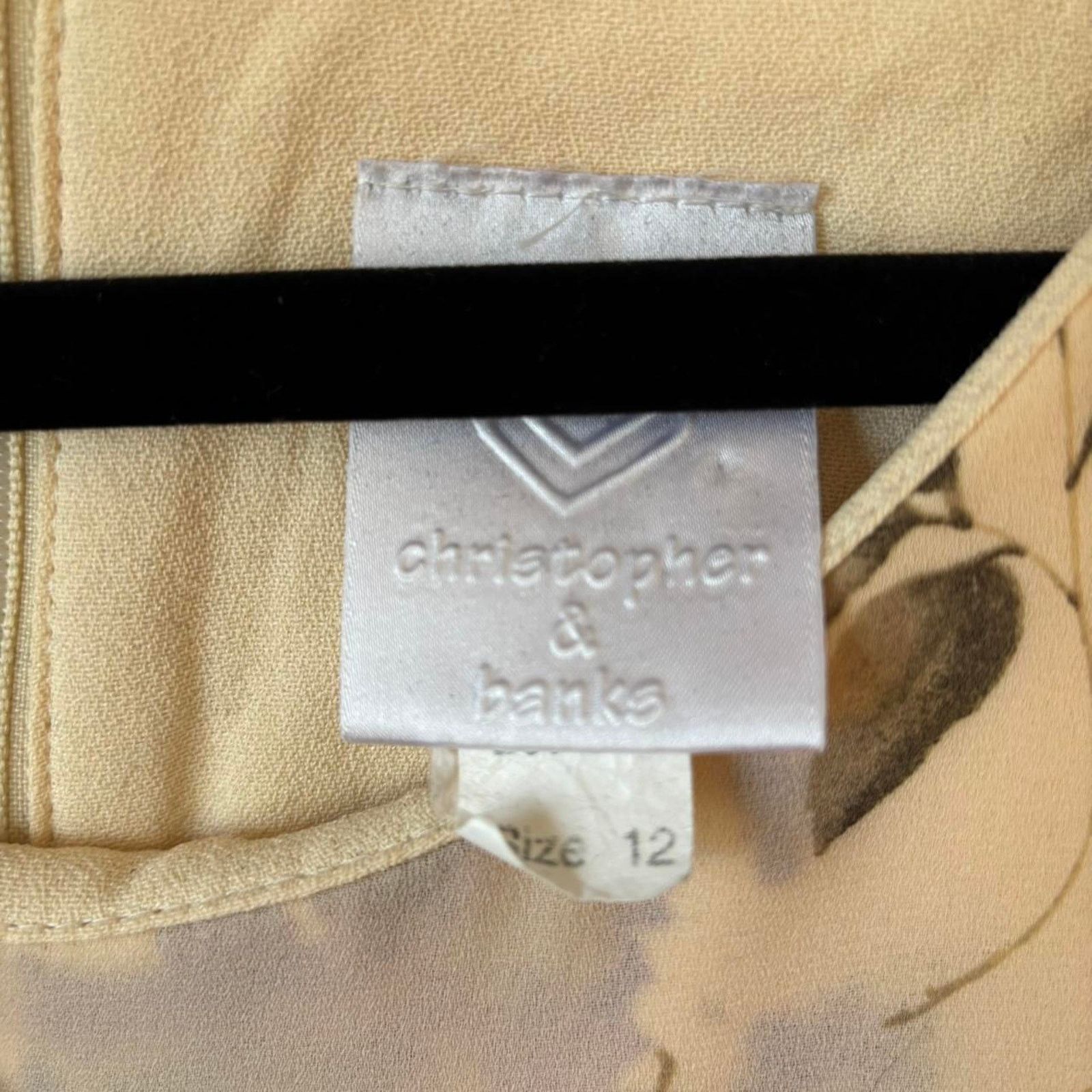 Vintage Vintage Christopher & Banks Yellow Maxi Dress 12 Miss Honey Size XL / US 12-14 / IT 48-50 - 5 Thumbnail