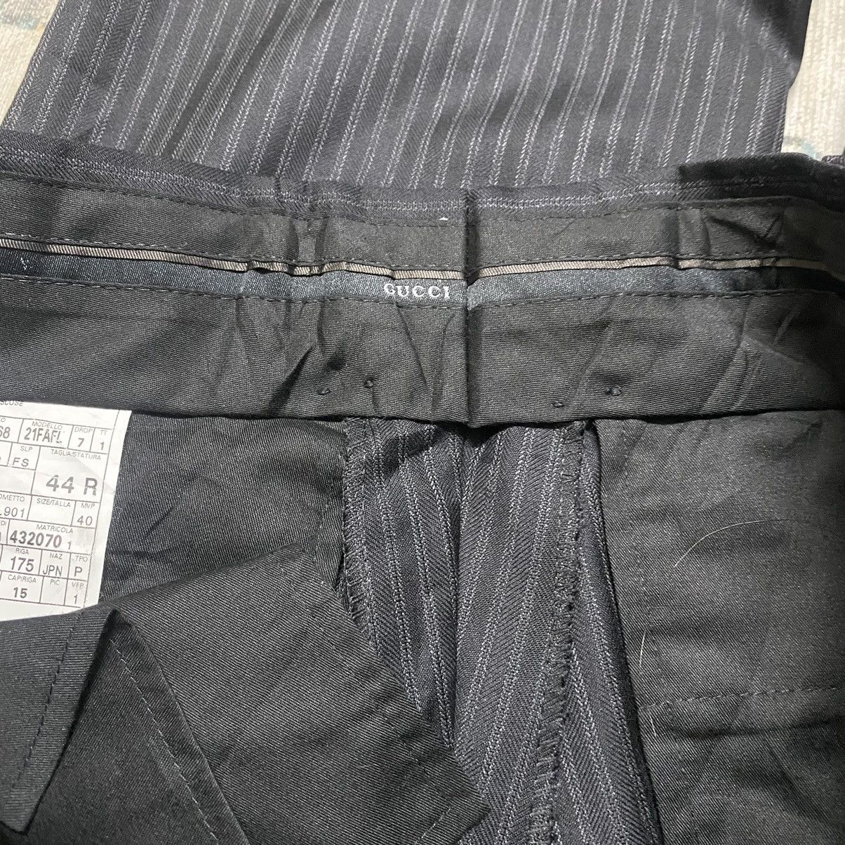 Gucci Vintage Gucci Stripe Suit Trouser Slim-fit Size US 30 / EU 46 - 18 Thumbnail