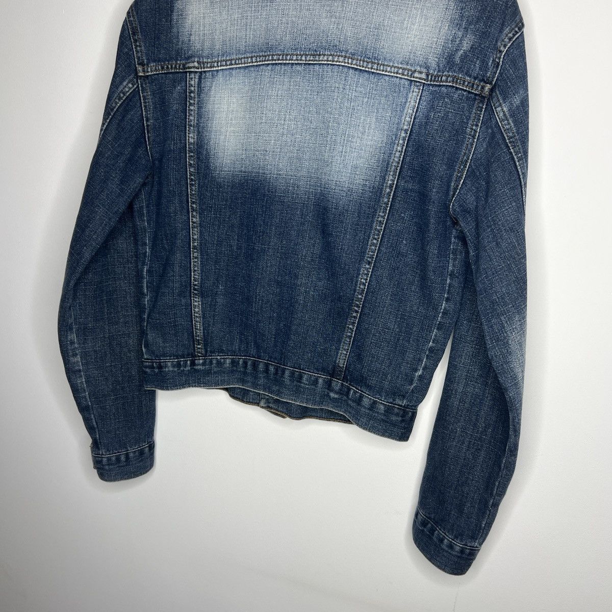 Dolce & Gabbana × Vintage Vintage Dolce Gabbana Denim Jacket Swarovski Big Logo Size M / US 6-8 / IT 42-44 - 8 Thumbnail