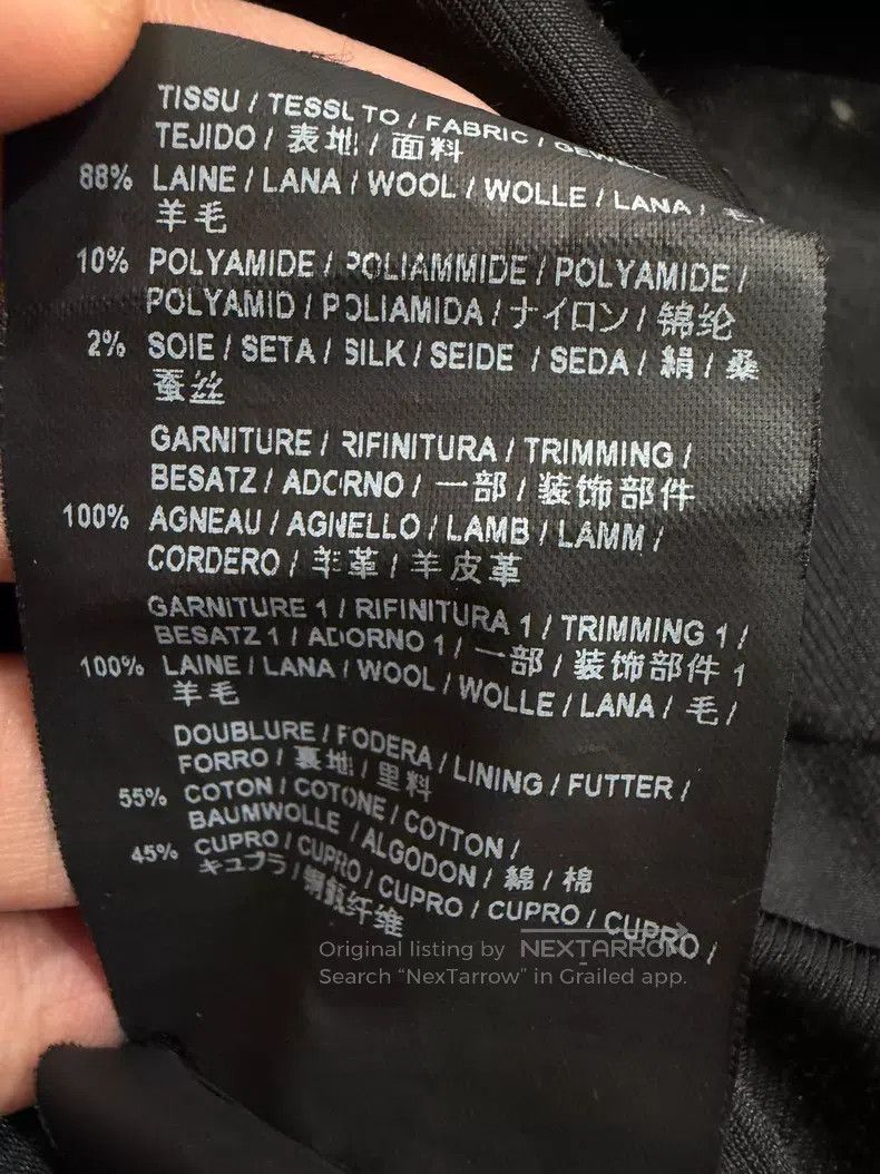 Saint Laurent Paris Saint Laurent Paris Black and White Wool Mixed Leather Bas Size US M / EU 48-50 / 2 - 6 Thumbnail