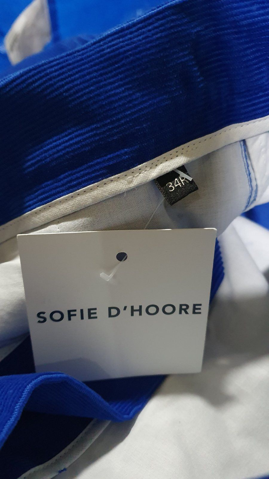SOFIE D'HOORE Blue cotton pants Size 25" / US 0 / IT 36 - 5 Thumbnail