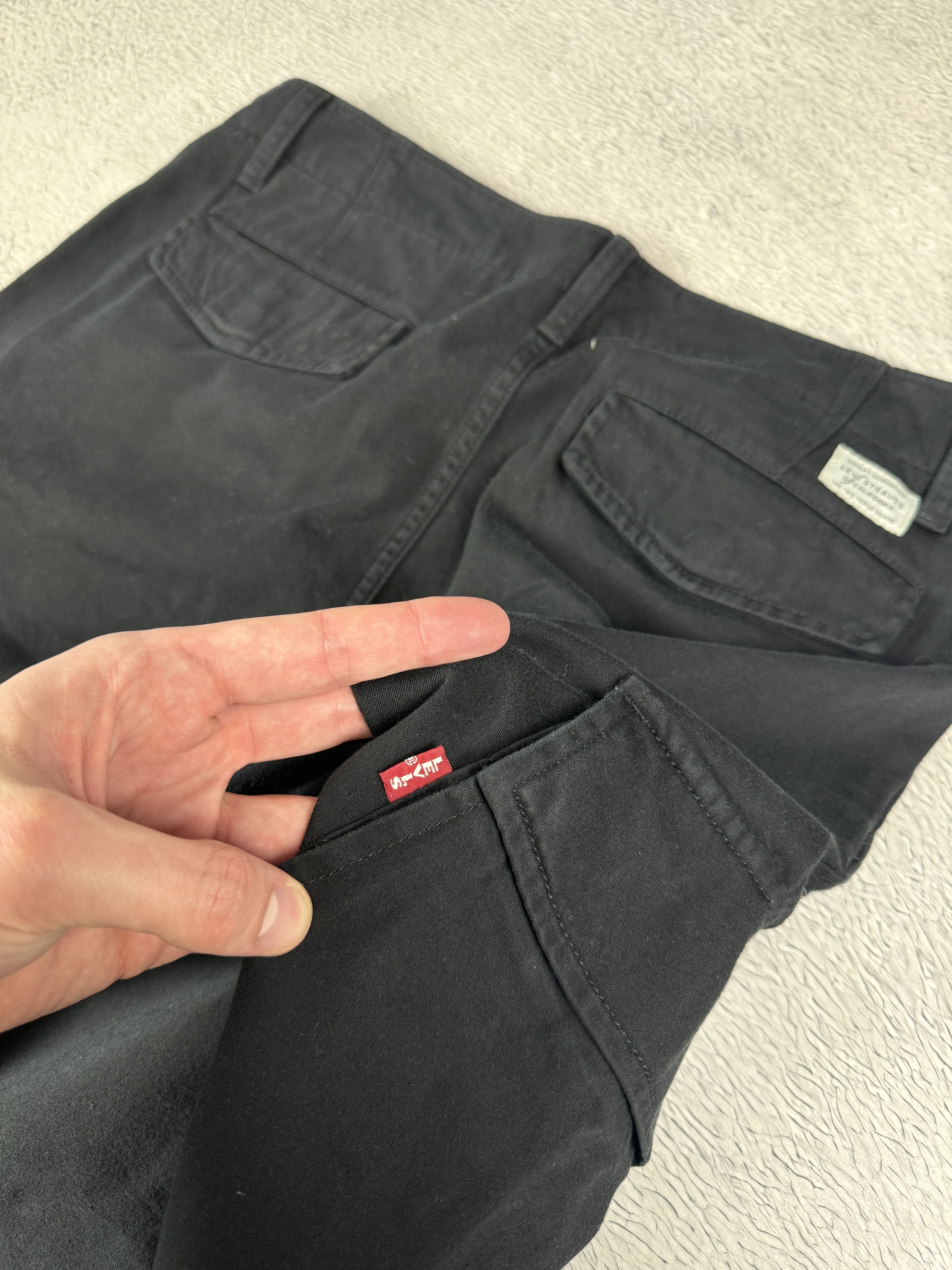 Levi's Levi's XX Cargo Pants Chino Black Taper Straight Multipocekt Size US 32 / EU 48 - 6 Thumbnail