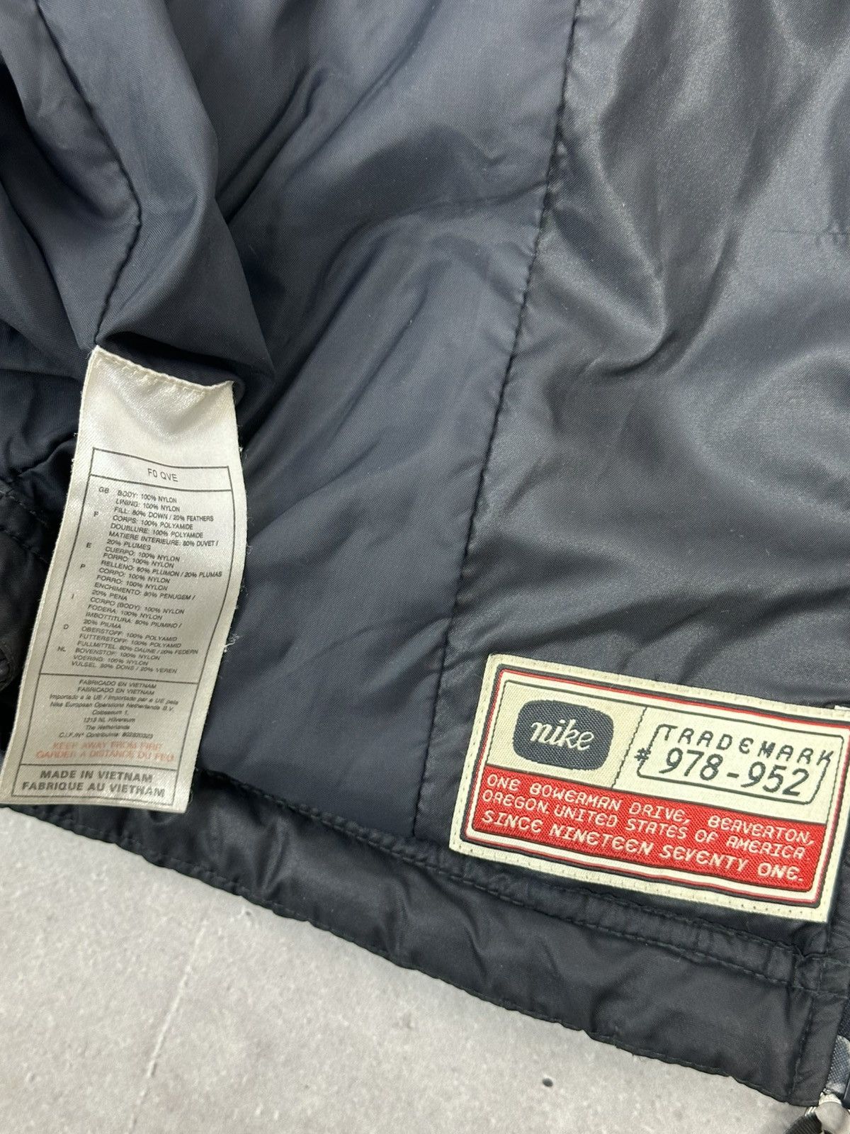 Nike × Vintage Vintage Nike Puffer Quilted Black Down Jacket Size US XL / EU 56 / 4 - 15 Thumbnail