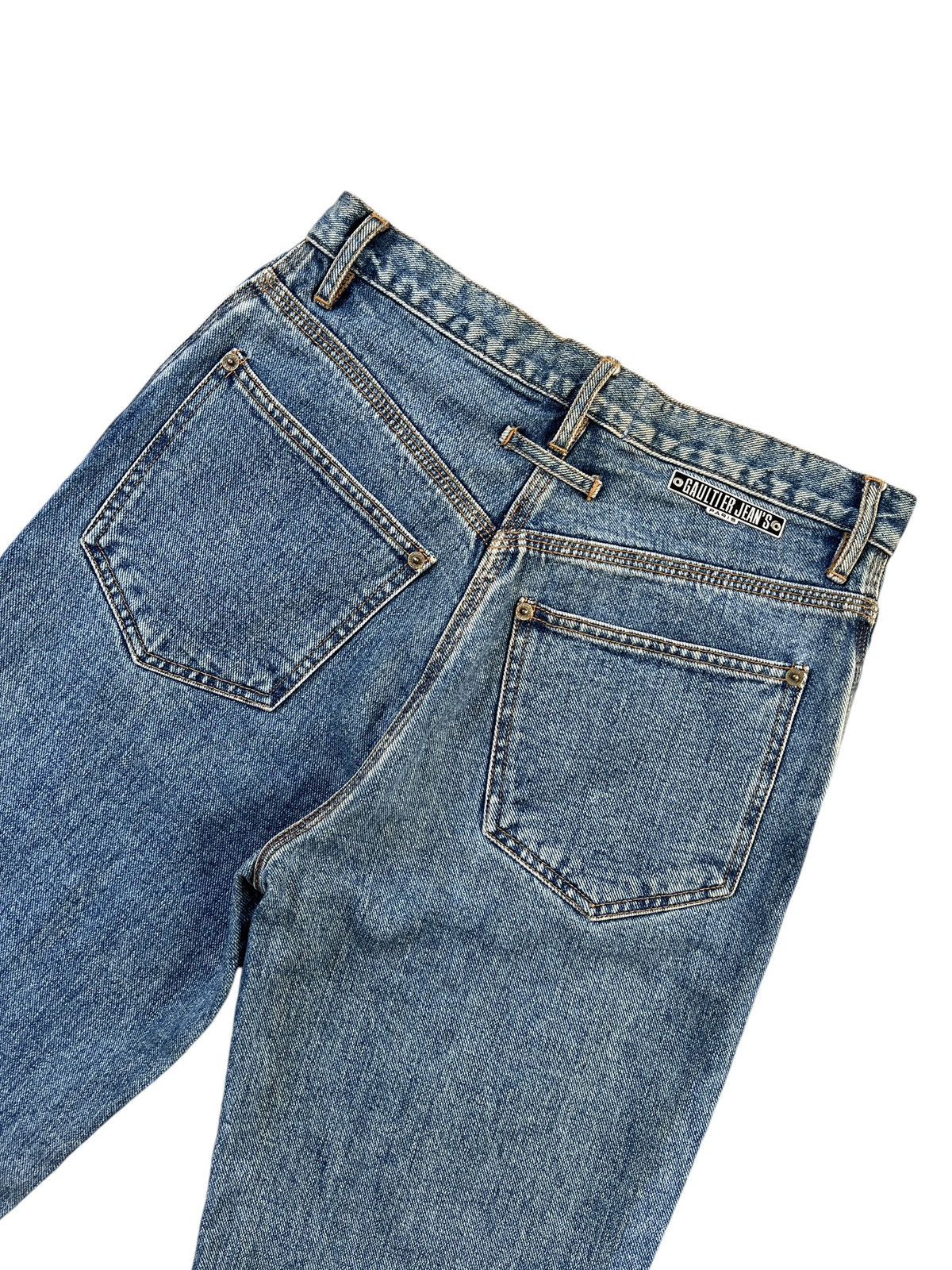 Gaultier Homme Objet × Jean Paul Gaultier Vintage Gaultier Jeans Tapered Washed Denim Size US 29 - 1 Thumbnail