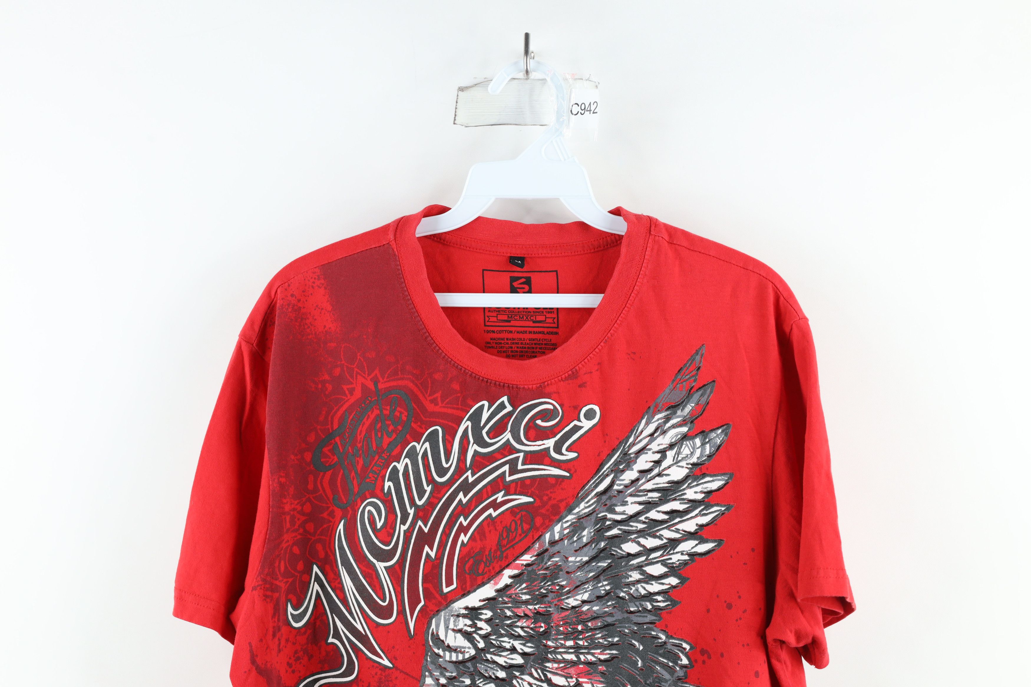 Vintage Vintage Y2K Southpole Eagle Tribal UFC MMA Fighting T-Shirt Size US M / EU 48-50 / 2 - 2 Thumbnail