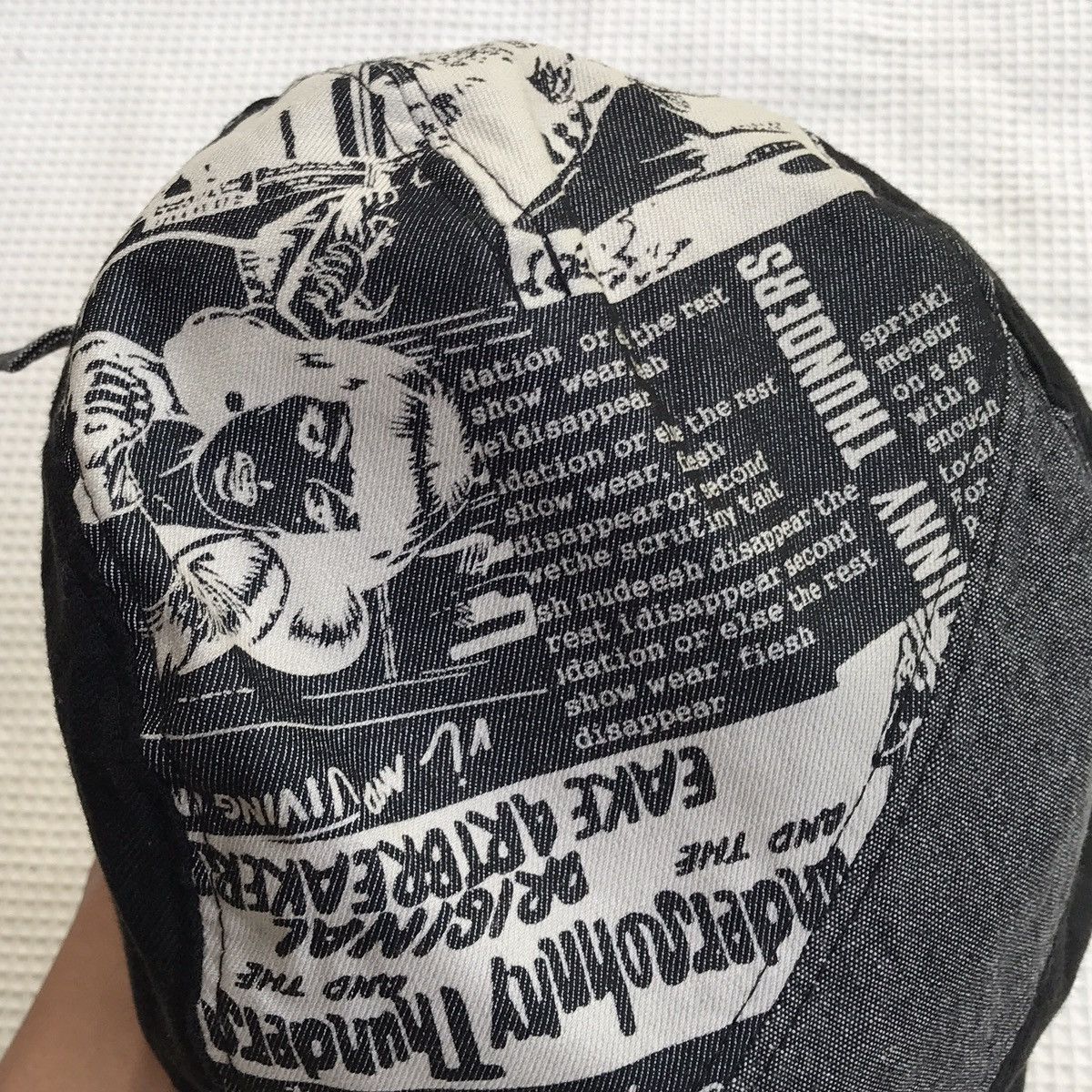 If Six Was Nine × Japanese Brand × Le Grande Bleu (L.G.B.) 🔥Sick Y2K style patch work Flat Cap Size ONE SIZE - 7 Thumbnail