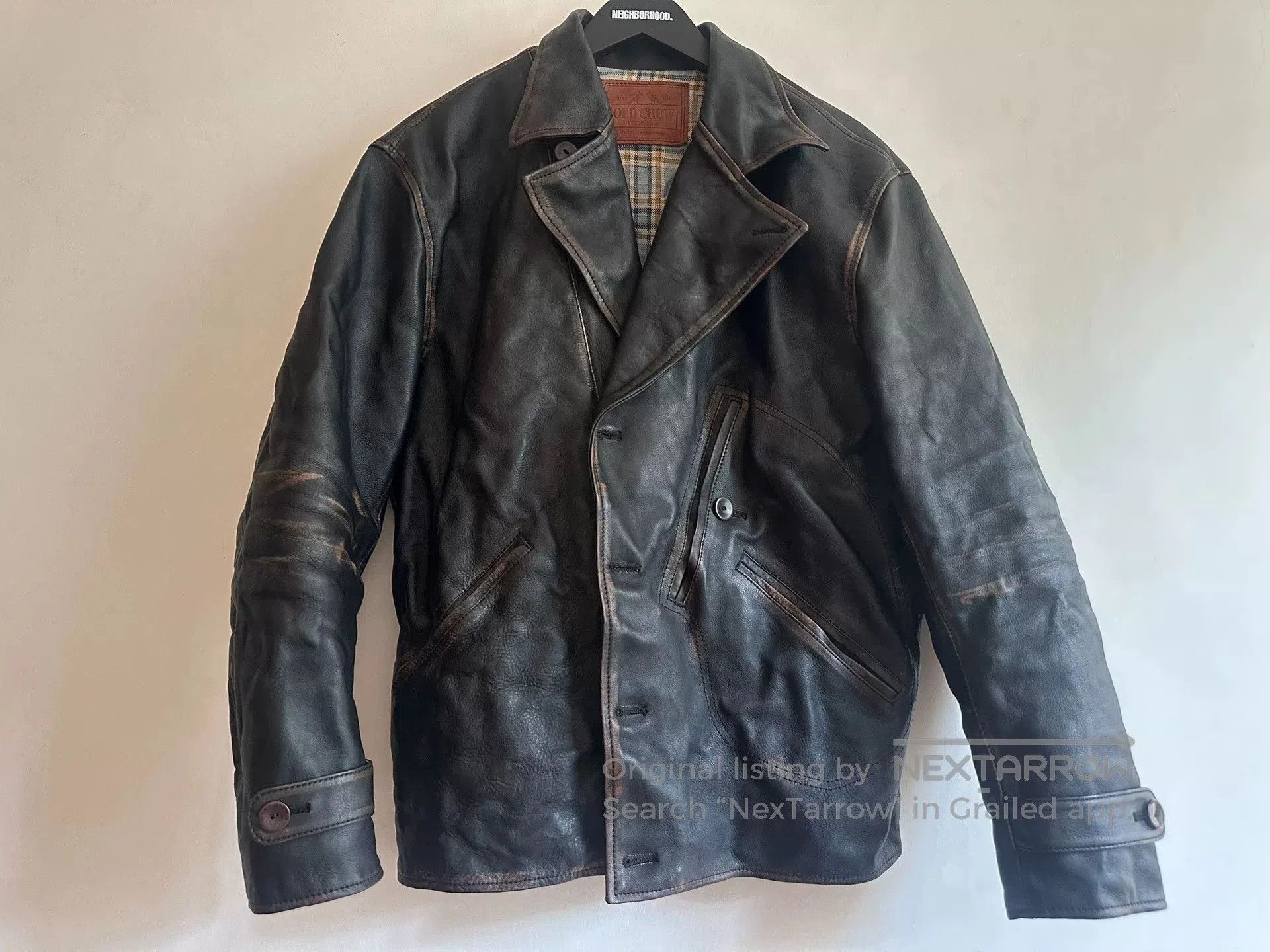 Other Old Crow Leather Jacket. Size US L / EU 52-54 / 3 - 4 Thumbnail