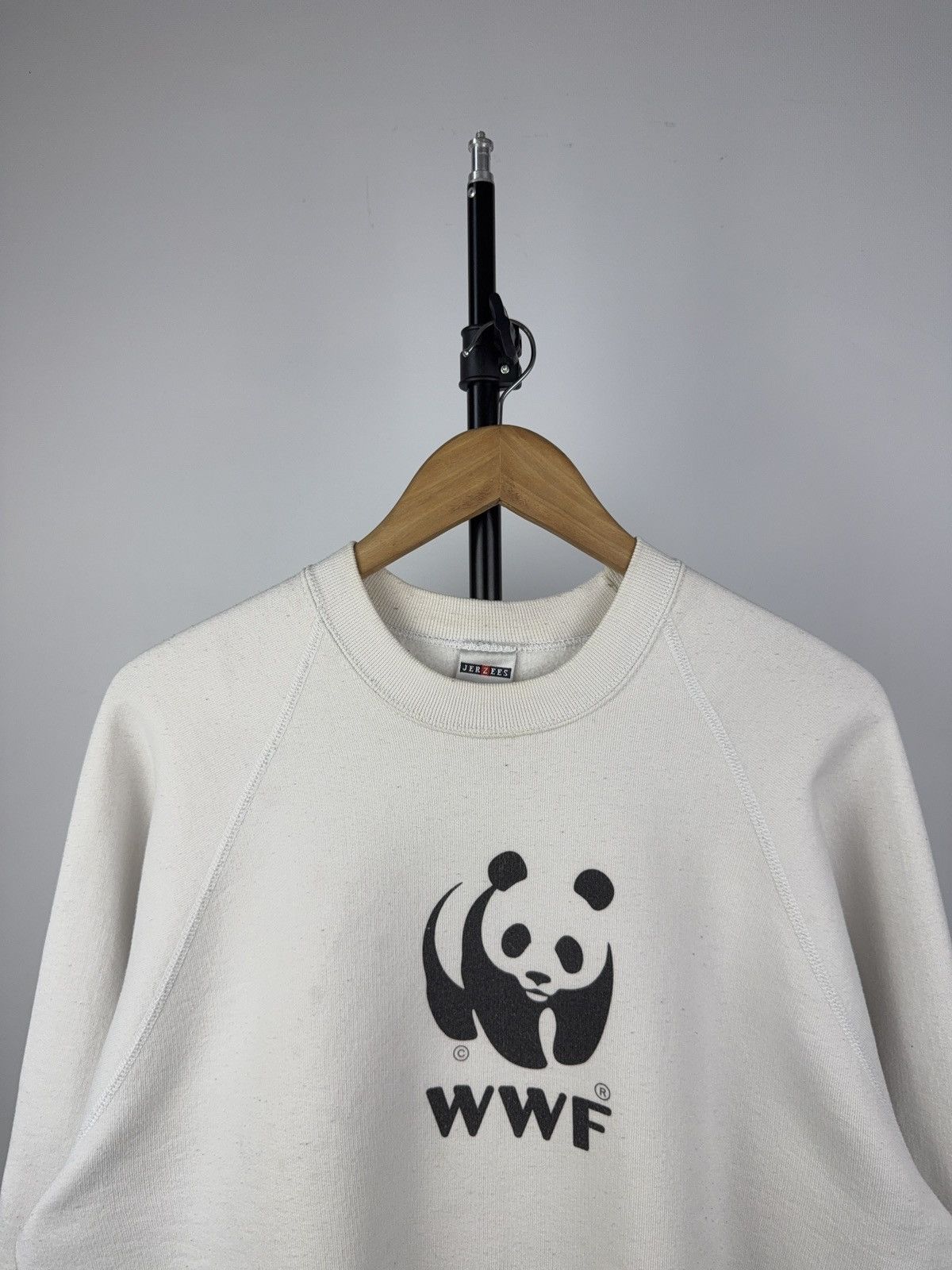Jerzees × WWF Vintage 90s WWF Sweatshirt Jerzees Panda Logo Crewneck USA Size US L / EU 52-54 / 3 - 2 Thumbnail