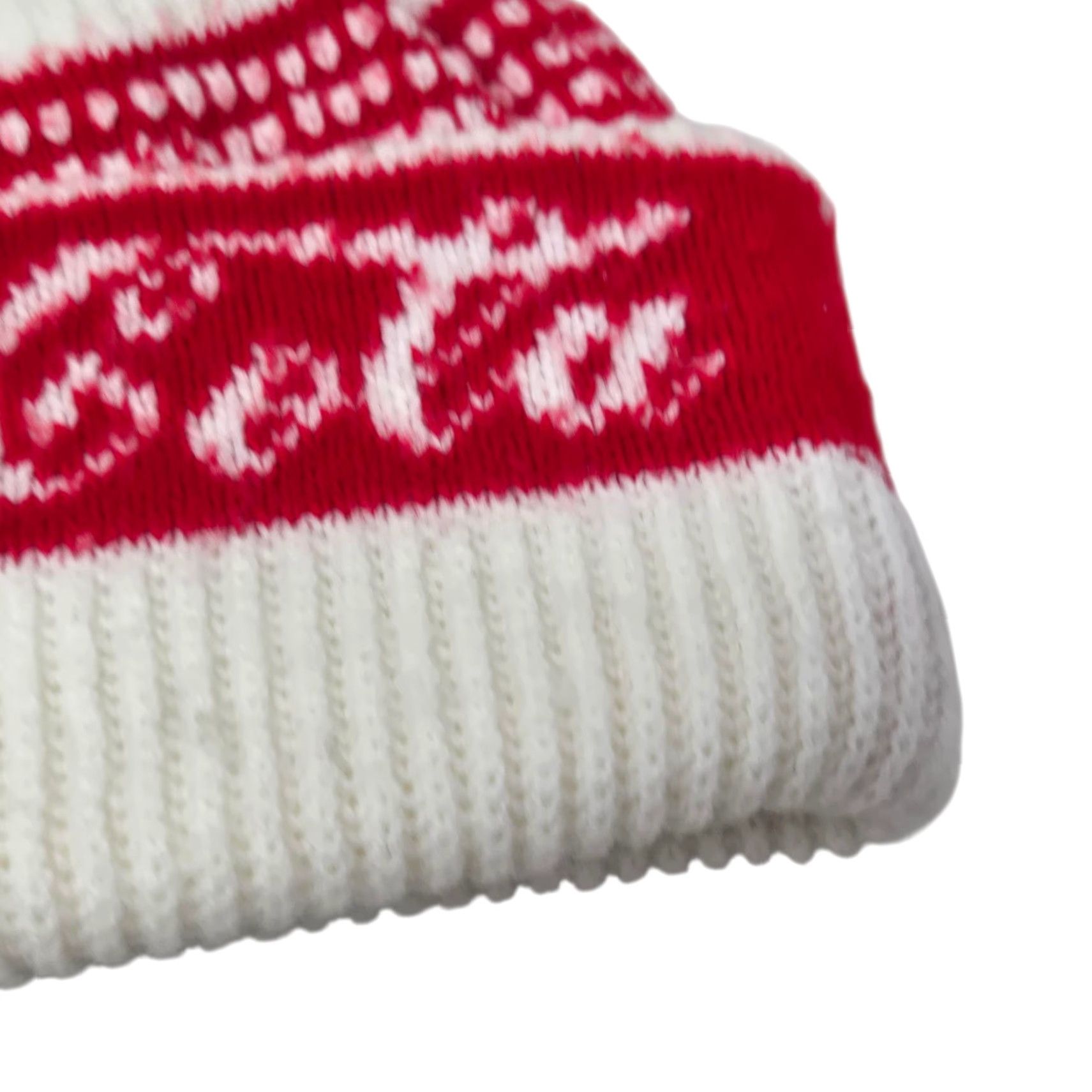 Vintage VINTAGE Coca Cola Beanie Hat Cap White & Red Knit Pom Pom Beanie Coca Cola Style Stretch Fit One Size Adults Womens Mens Girls Boys 1990s Size ONE SIZE - 5 Thumbnail