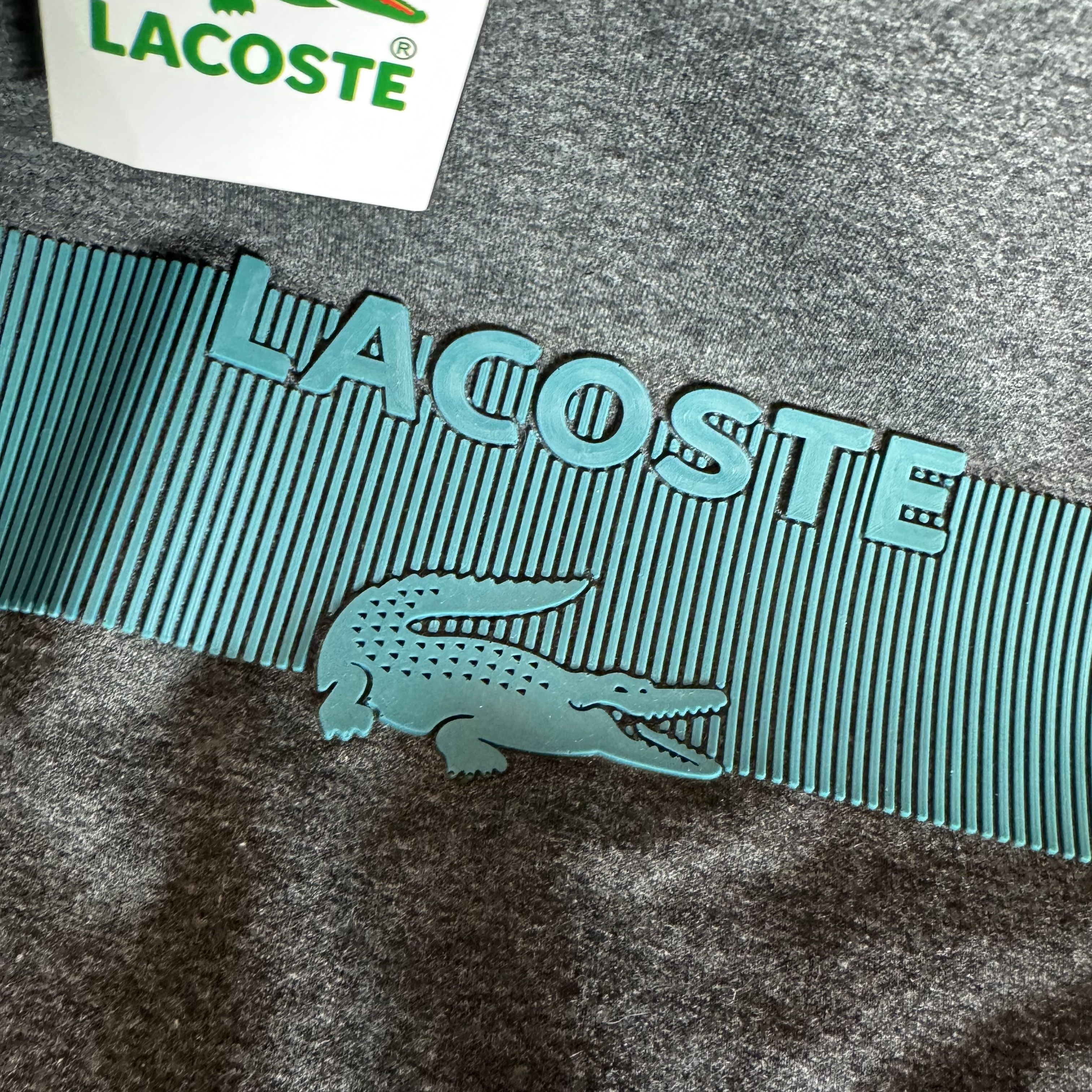 Lacoste Lacoste Grey Sweatshirt Turquoise Logo Print New with Tags S Size US S / EU 44-46 / 1 - 3 Thumbnail