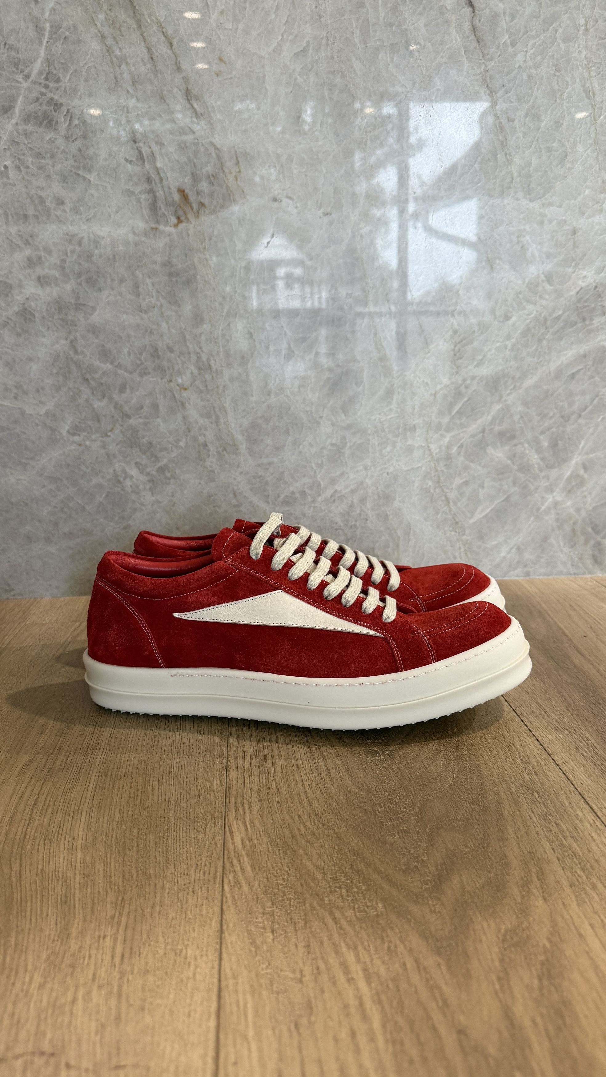 Rick Owens RICK OWENS VINTAGE SNEAKER CARNELIAN Size US 9 / EU 42 - 4 Thumbnail