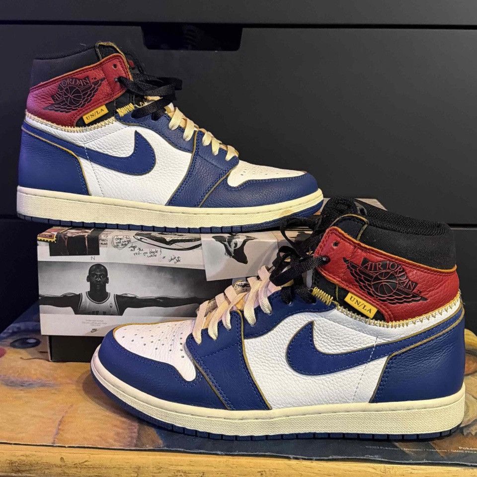Jordan Brand × Union LA Union LA x Nike Air Jordan 1 Retro Hi Storm Blue Size 9 Used Size US 9 / EU 42 - 1 Thumbnail