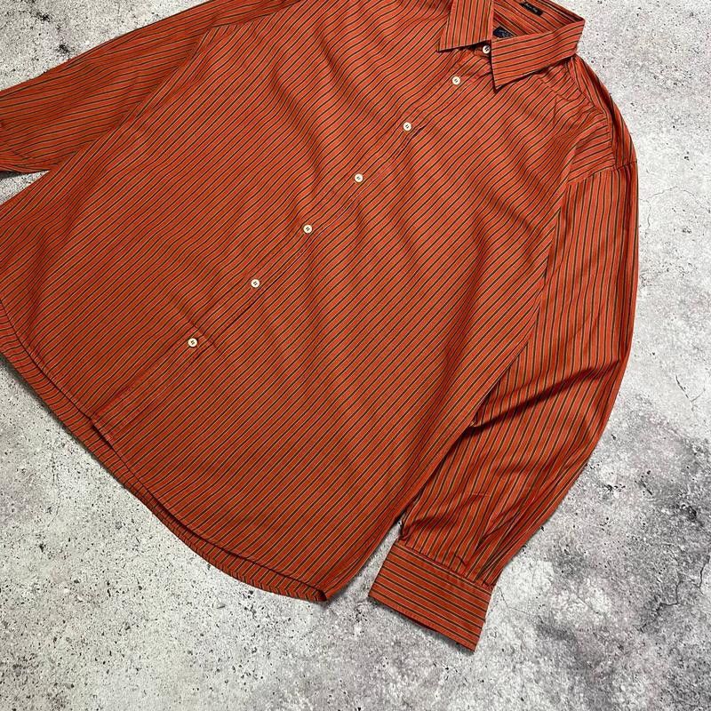 Paul & Shark × Vintage Paul Shark Yachting Striped Terracotta Shirt Size 2XL Size US XXL / EU 58 / 5 - 3 Thumbnail