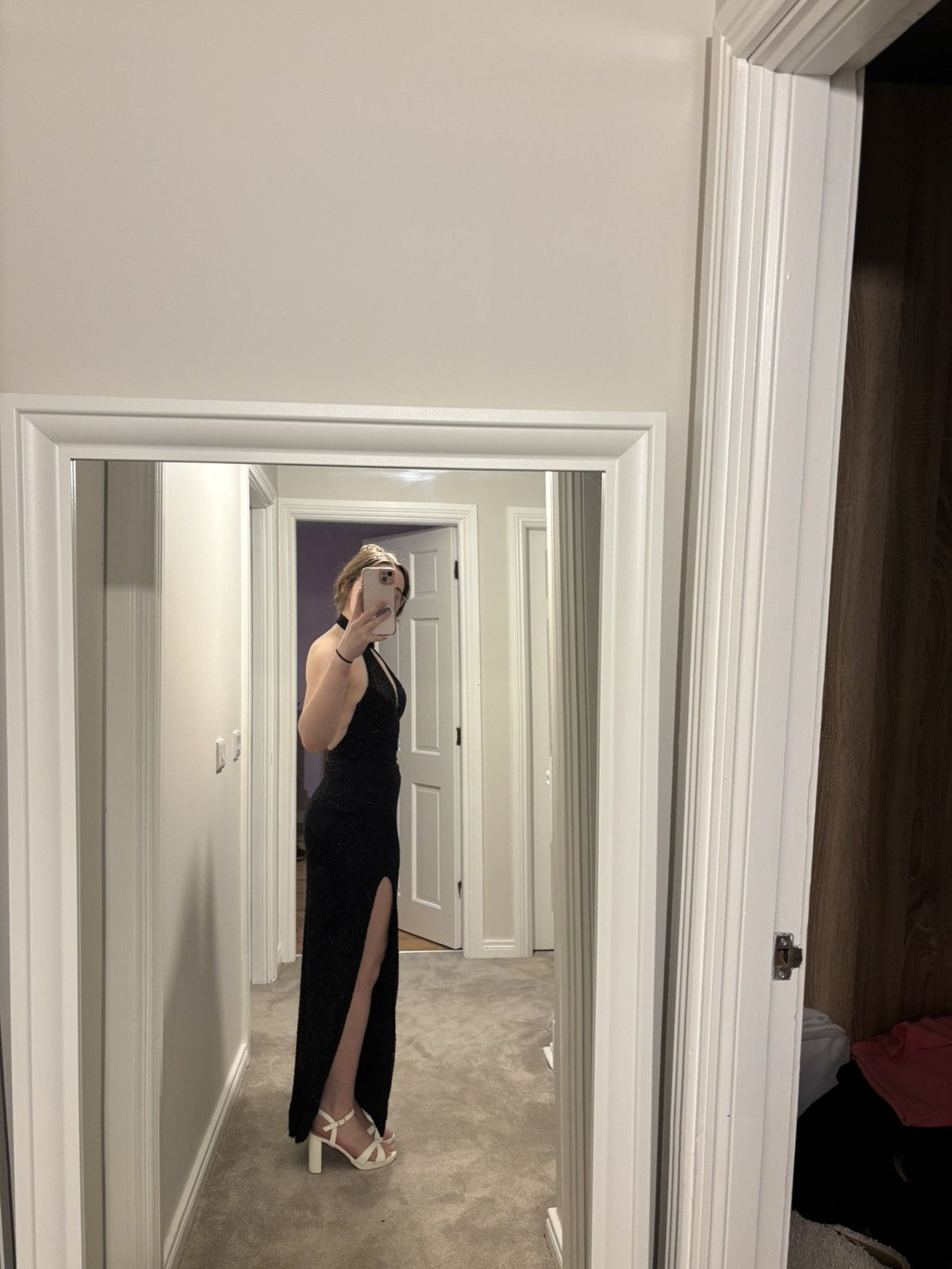 Other Oh Polly Beaded Black Dress Size XS / US 0-2 / IT 36-38 - 2 Thumbnail