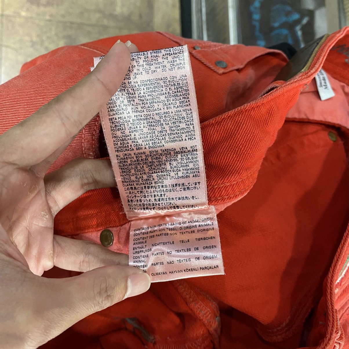 Diesel Diesel Krayver Vintage Red Distressed Jeans Size US 34 / EU 50 - 23 Thumbnail