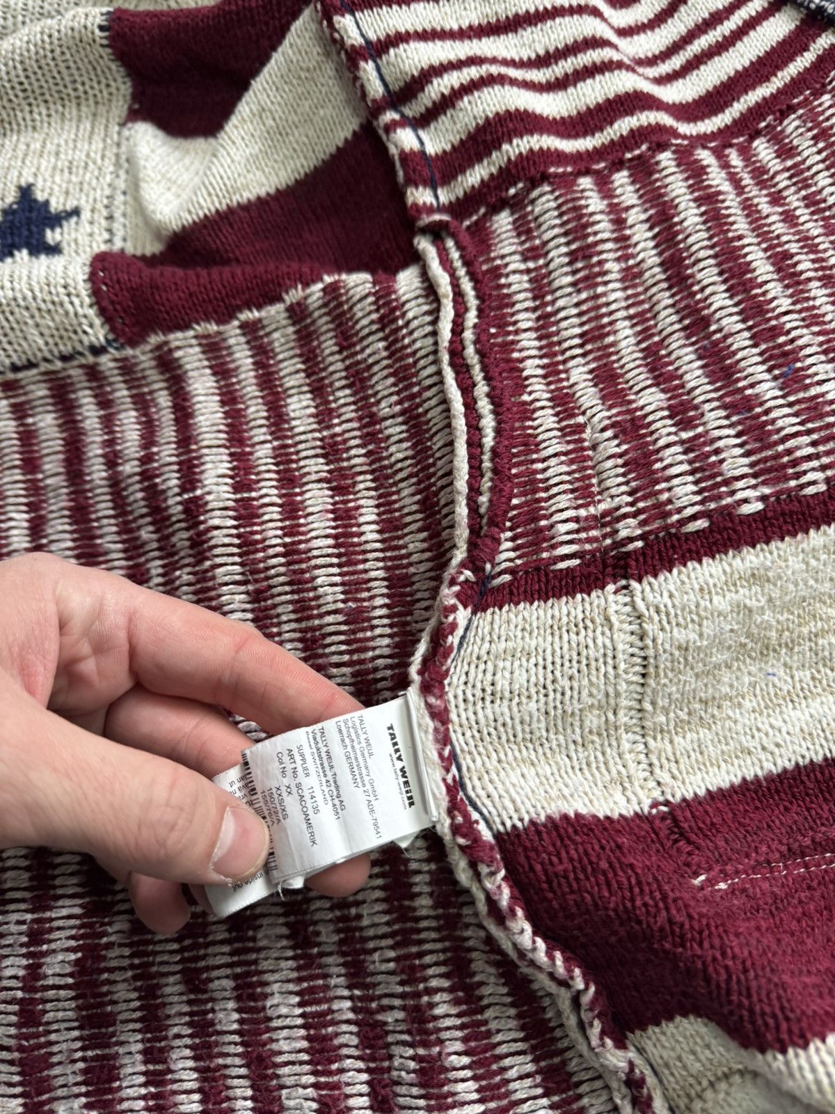 Vintage Vintage Tally Weijl USA FLAG ASAP CARDIGAN XS Size XS / US 0-2 / IT 36-38 - 5 Thumbnail