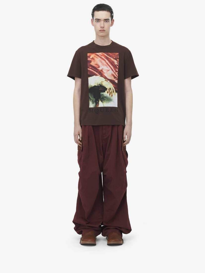 Alexander McQueen o1srvl11e0226 Printed T-Shirt In Brown Size US S / EU 44-46 / 1 - 3 Thumbnail