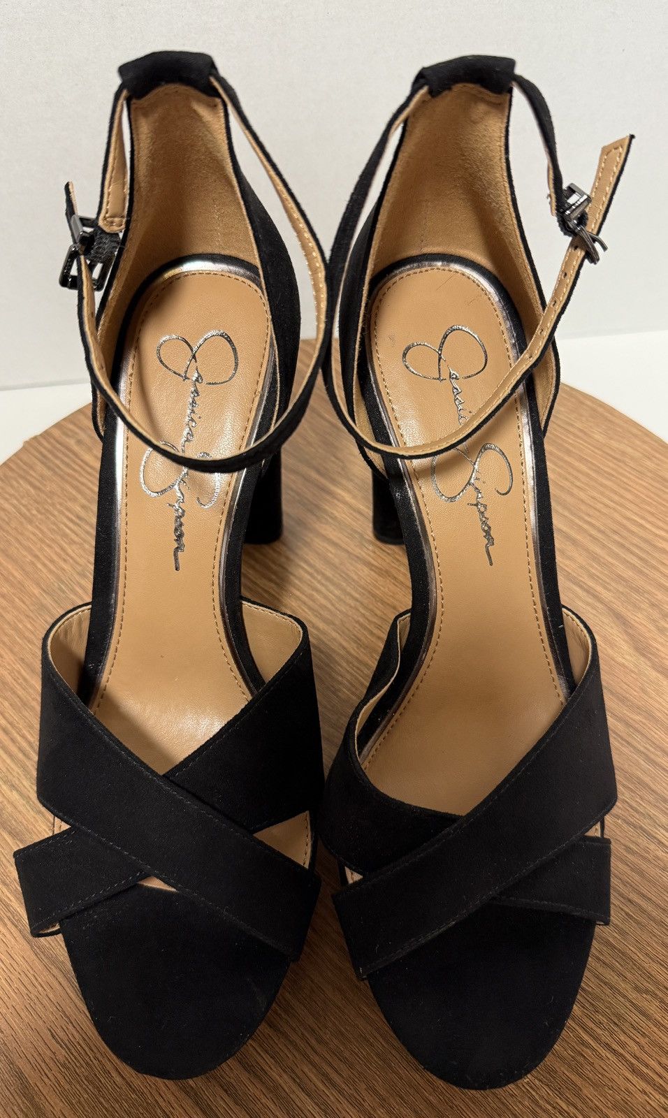 Jessica Simpson Jessica Simpson Blac Platform Stiletto Heel Ankle Strap NWOT Size US 8.5 / IT 38.5 - 9 Thumbnail