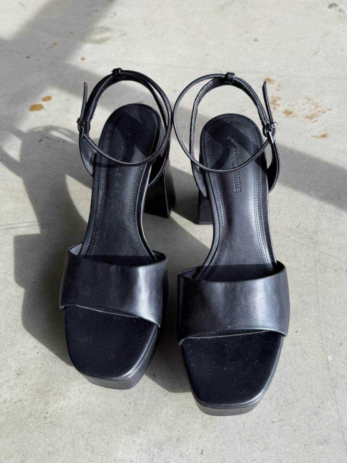 Other Stradivarius / Platform Heels / Black Ankle Strap Size US 6.5 / IT 36.5 - 3 Thumbnail