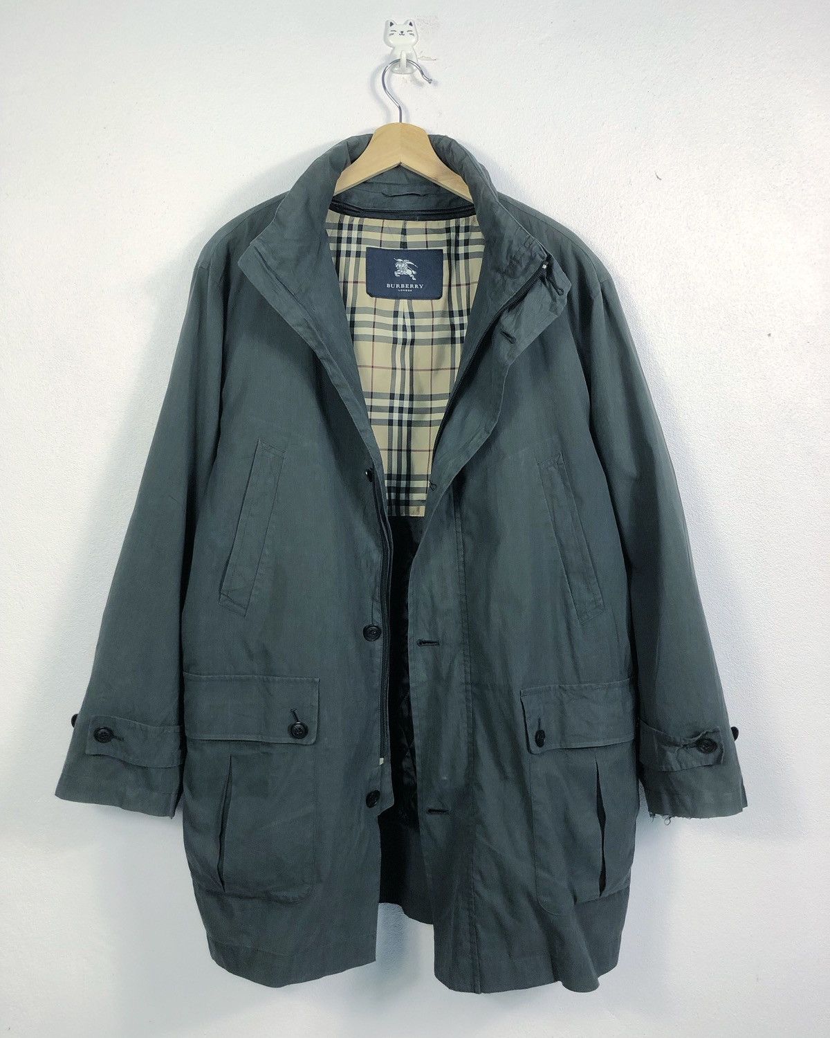 Burberry Rare Burberry London Nova Check Button Jacket Size US M / EU 48-50 / 2 - 1 Thumbnail