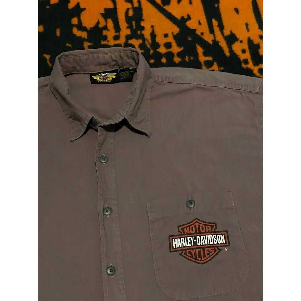 Harley Davidson Harley-Davidson Casual Button Down Shirt XL Men MILWAUKEE Size US XL / EU 56 / 4 - 5 Thumbnail