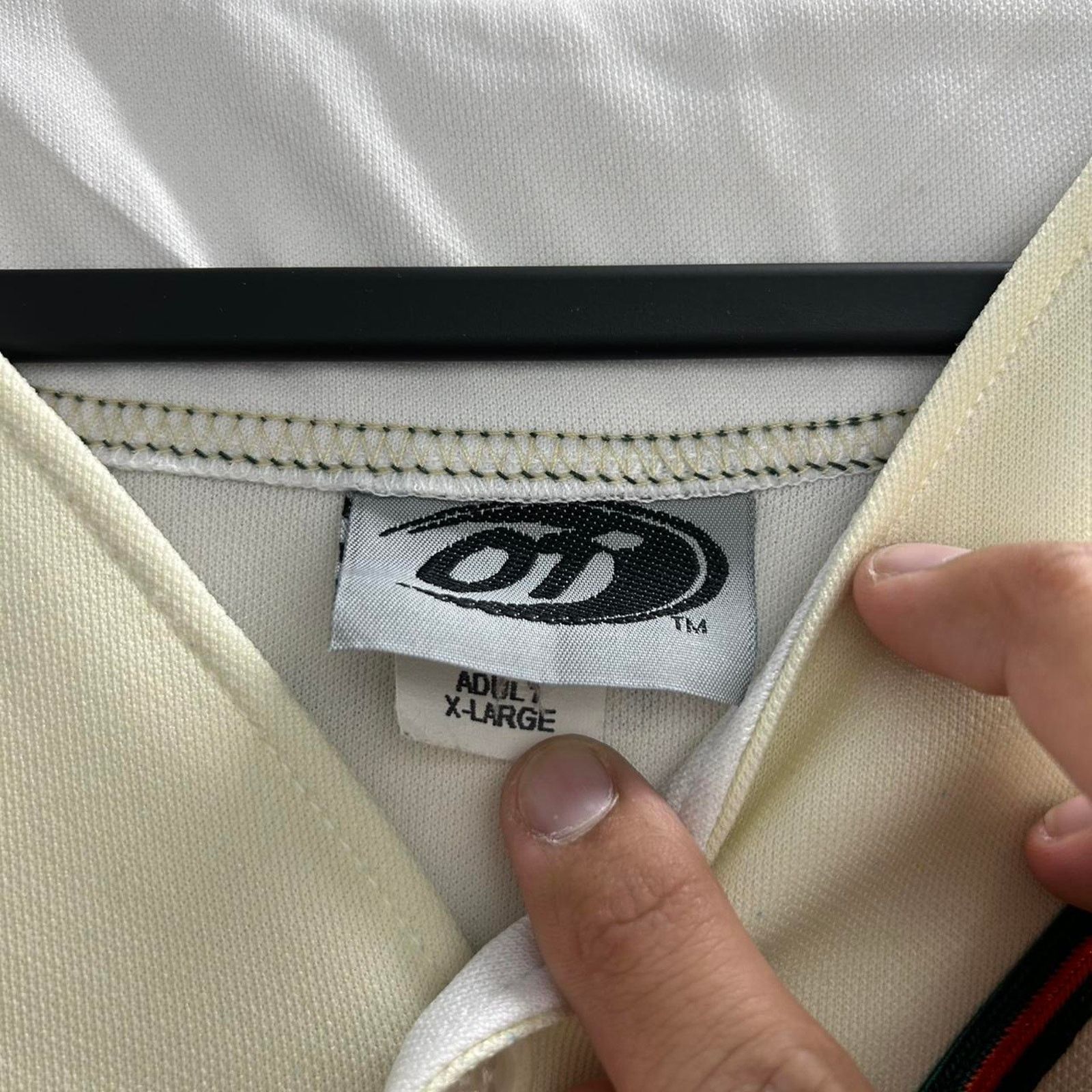 Other VTG Cream and green Grasshoppers baseball jersey Size US XL / EU 56 / 4 - 3 Thumbnail