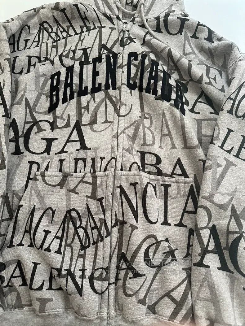 Balenciaga Balenciaga Graffiti Full Print Zip-up Jacket Size US XS / EU 42 / 0 - 2 Thumbnail