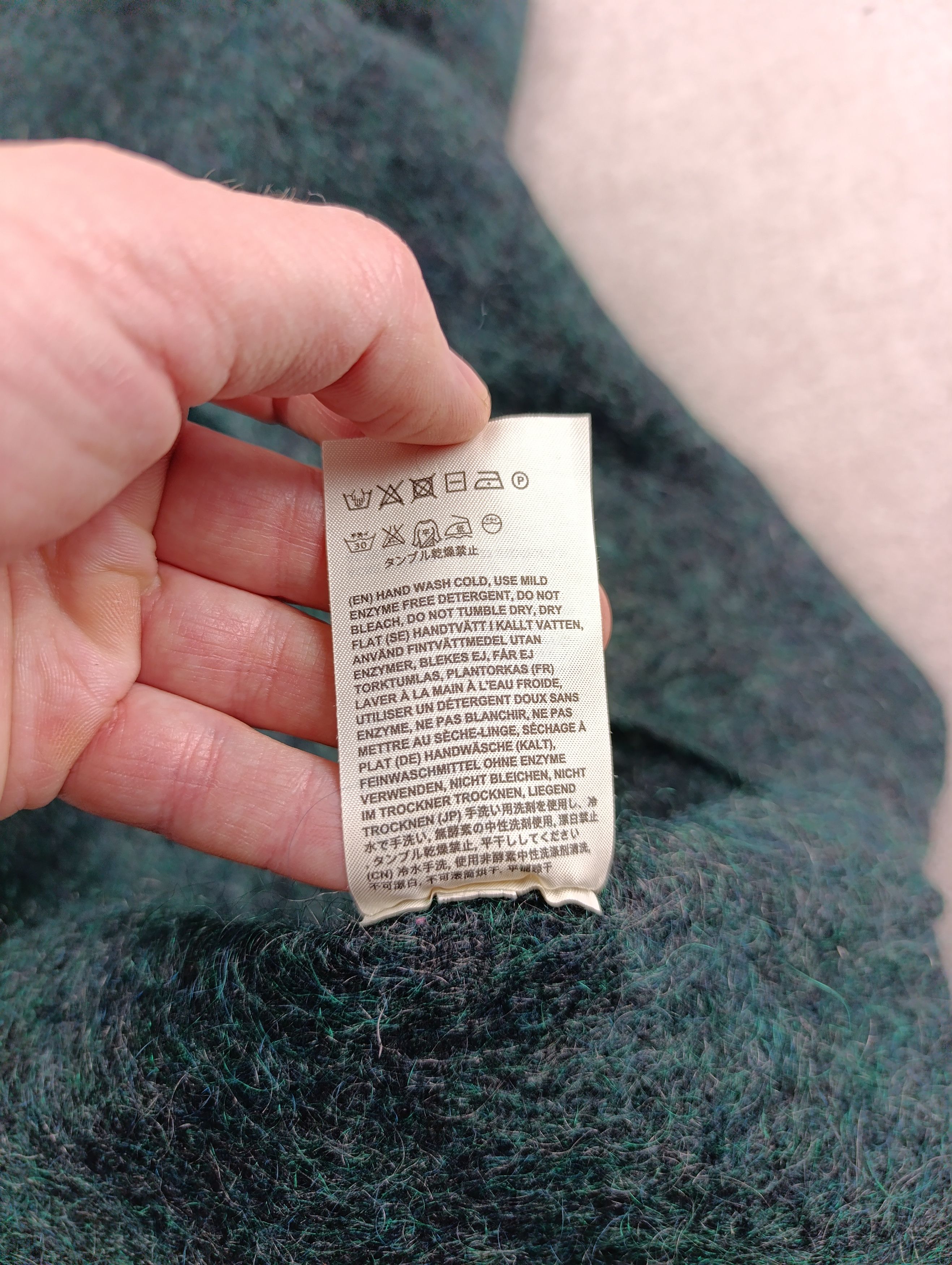 Acne Studios ACNE STUDIOS WOMENS MOHAIR WOOL CARDIGAN RAYA PAW14 GREEN Size XS / US 0-2 / IT 36-38 - 11 Thumbnail