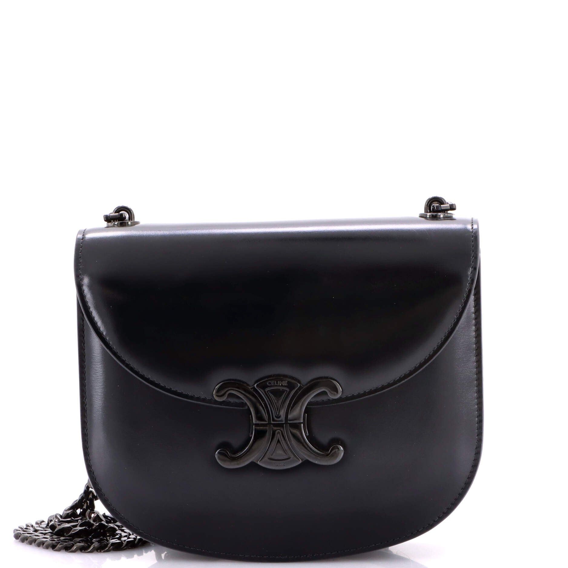 Celine Triomphe Besace Clea Chain Flap Bag Size ONE SIZE - 1 Thumbnail