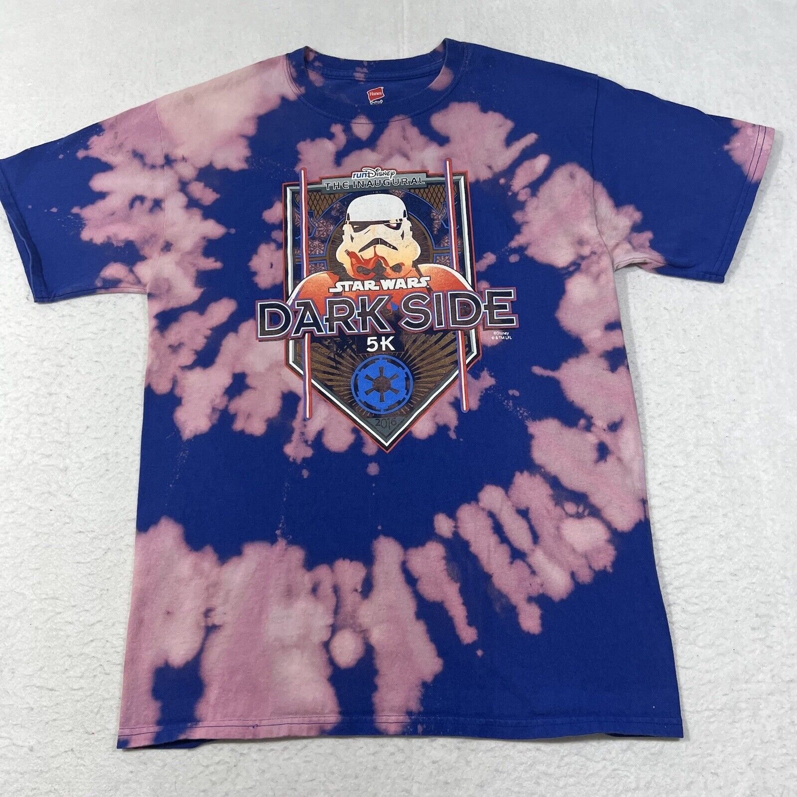 Hanes RunDisney Star Wars Dark Side 2016 Inaugural Run Graphic Tee Size US M / EU 48-50 / 2 - 1 Thumbnail