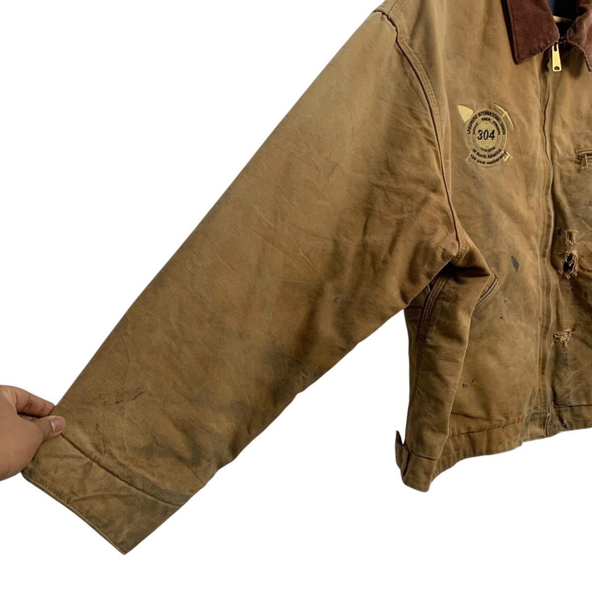Carhartt 🔥VTG DISTRESSED DETROIT CARHARTT JACKETS Size US XXL / EU 58 / 5 - 6 Thumbnail