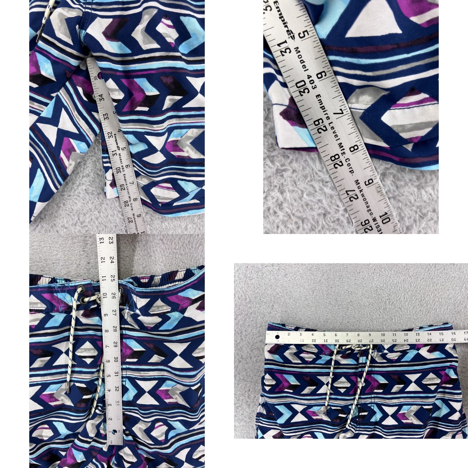 Tommy Bahama Tommy Bahama Swim Trunks Men Medium Blue Southwestern Pattern Board Shorts Beach Size US 31 - 9 Thumbnail