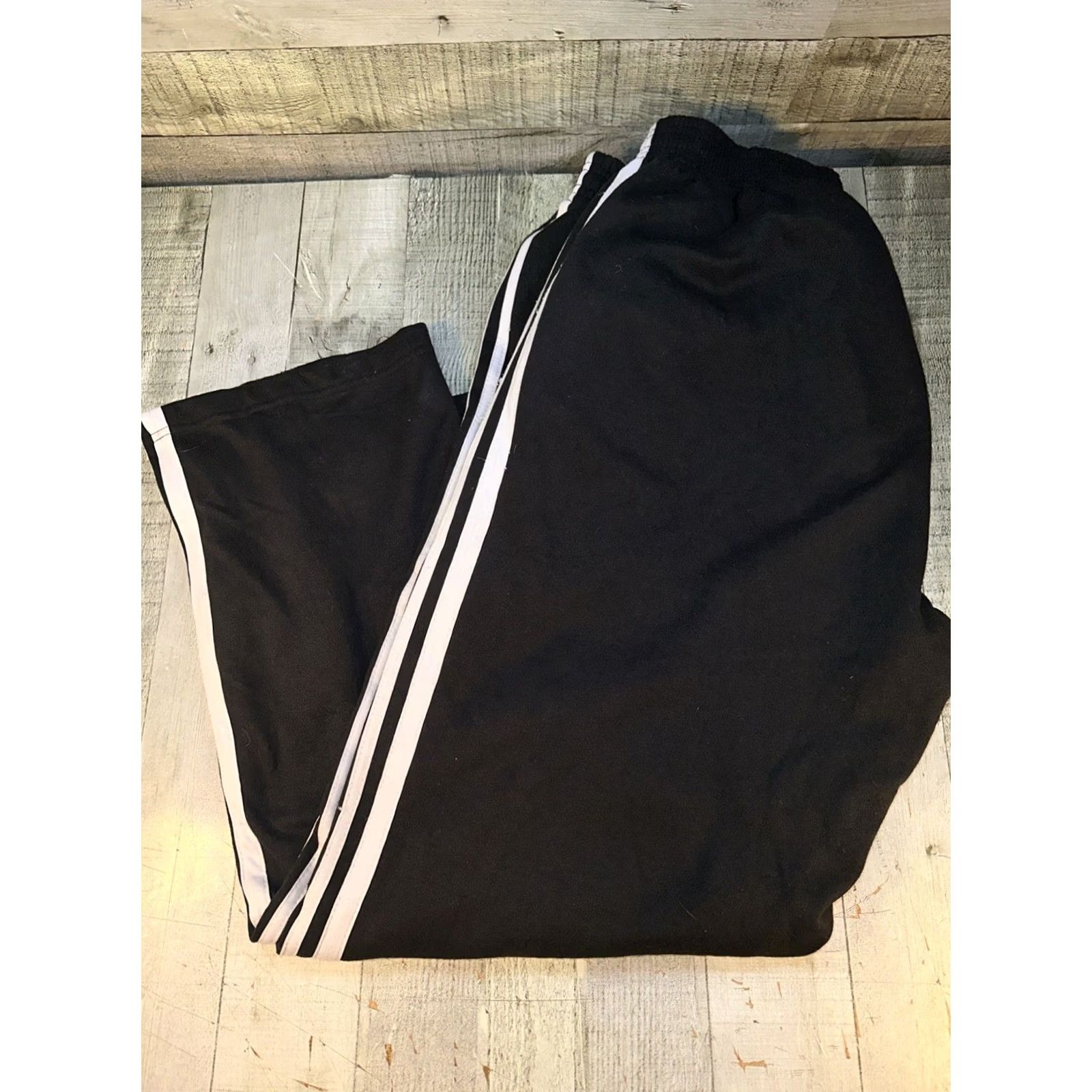Zephyr Zephyr Of Zebras Track Pants 2XL Black Wide-Leg 9.5” Opening Y2K Streetwear Mens Jeans Wide Leg Sz 2XL Black Zebra Stripes Size US 39 - 4 Thumbnail