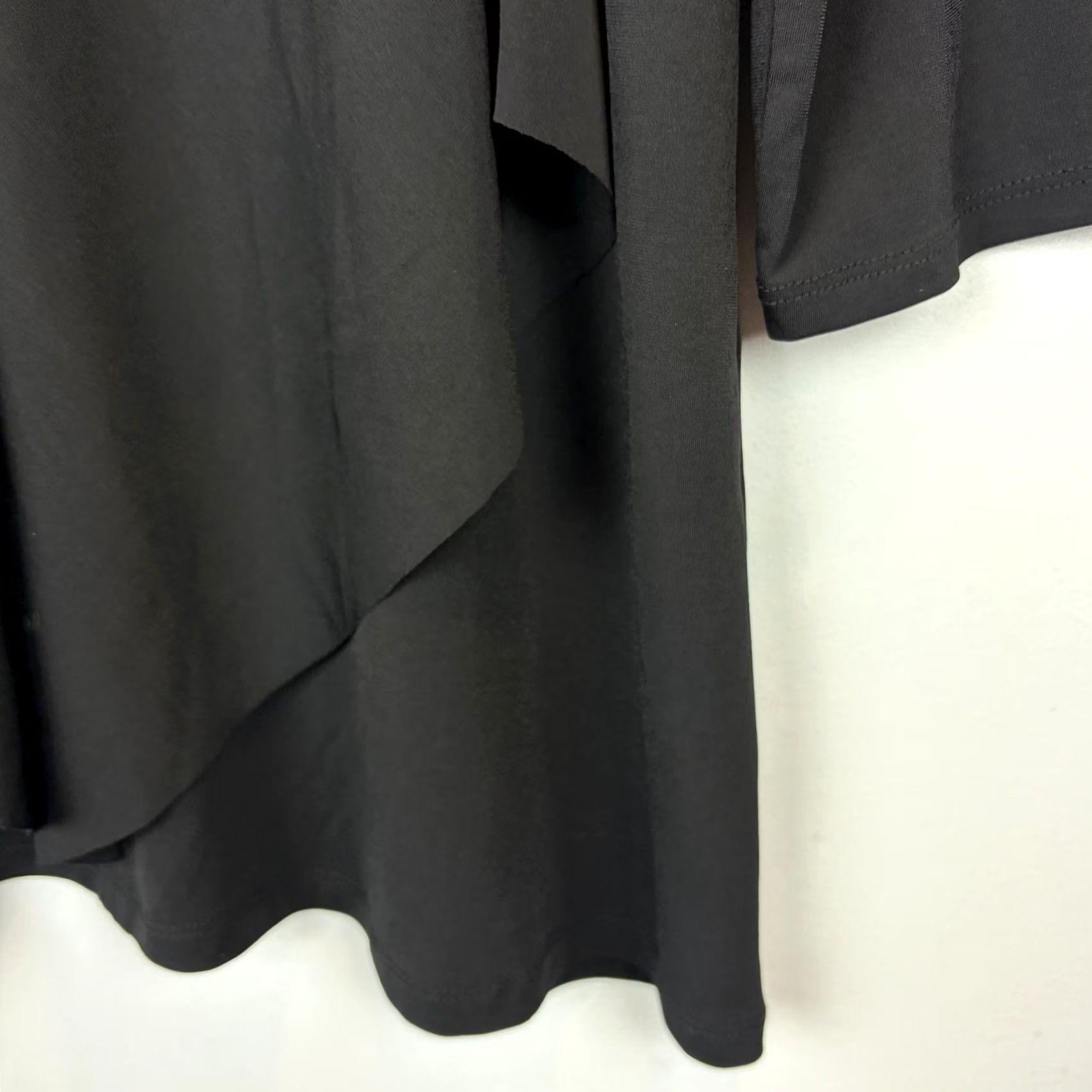 Vintage Joan Vass New York Tunic Top Womens L Black Shirt Neutral Capsule Shirt Womens L Black Top Size L / US 10 / IT 46 - 5 Thumbnail