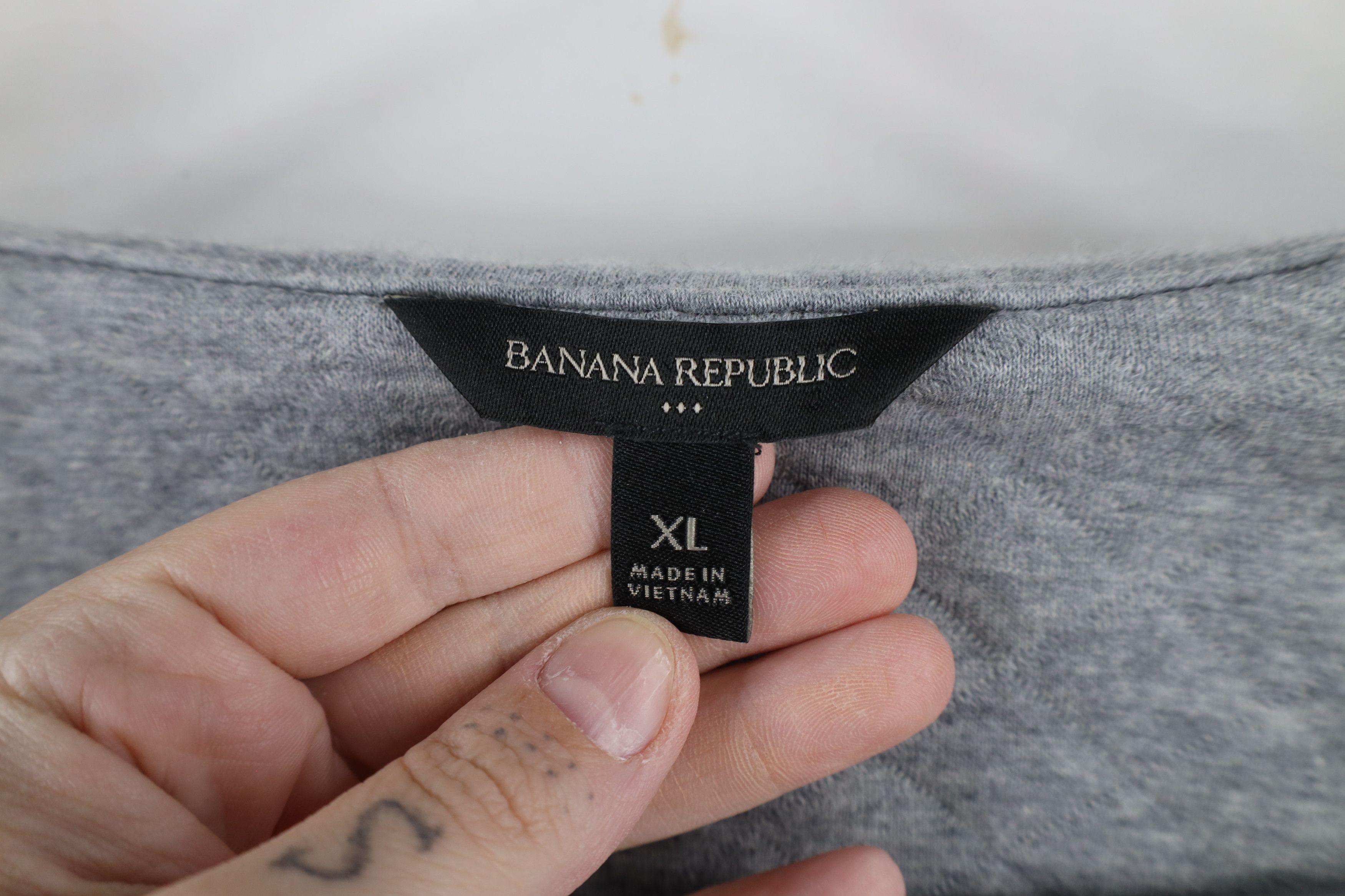 Banana Republic × Vintage Banana Republic Button Shirt Jacket Jac Shirt Heather Gray Size US XL / EU 56 / 4 - 10 Thumbnail