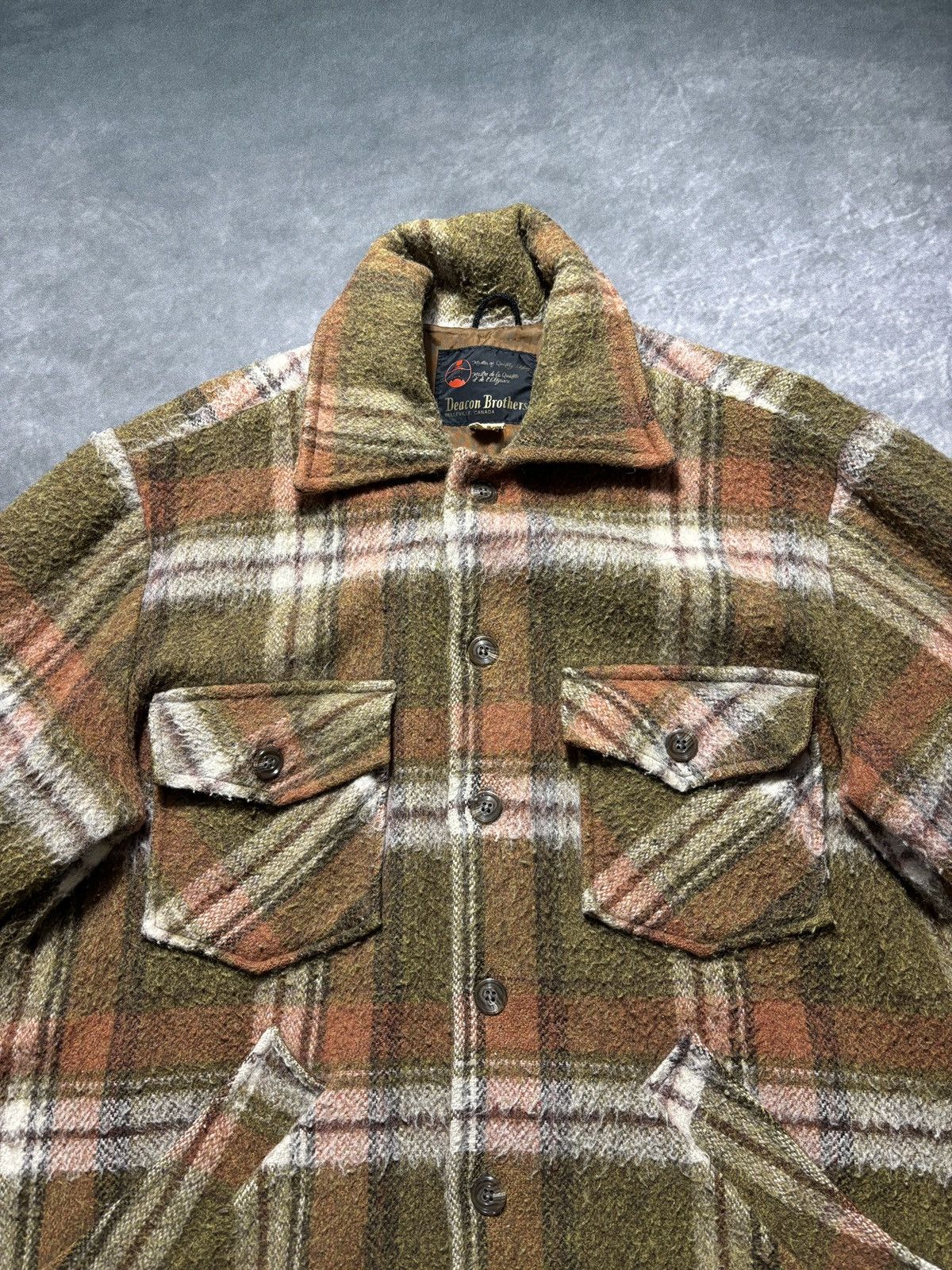 Vintage Vintage Plaid Jacket Lined Chore Coat Wool Deacon Bros Hunt Size US L / EU 52-54 / 3 - 4 Thumbnail