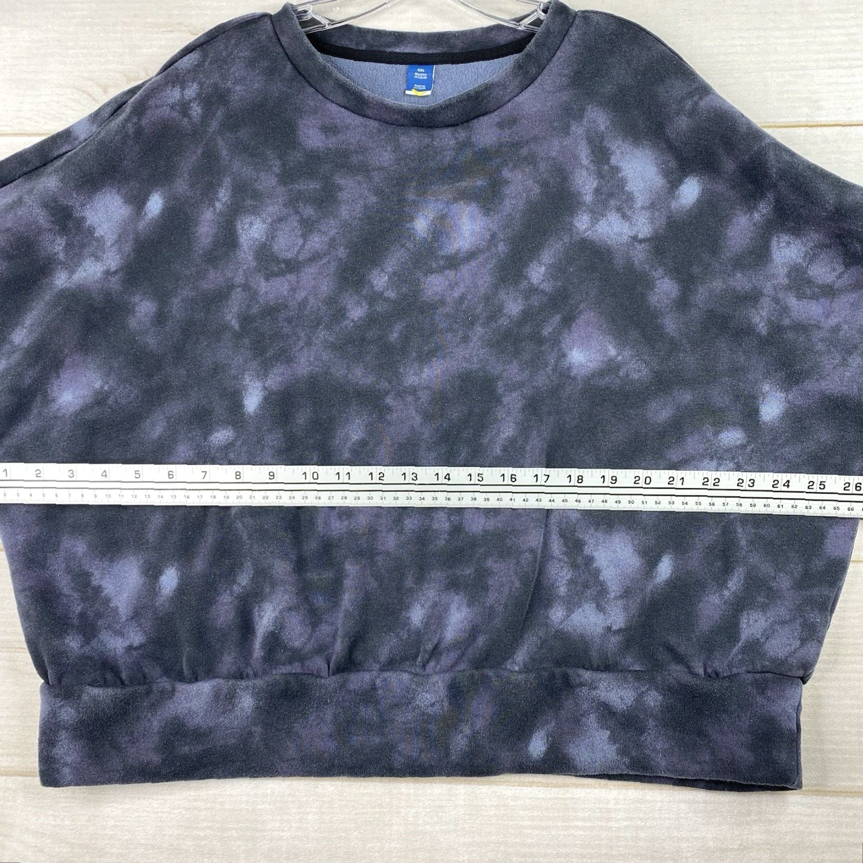 Old Navy Old Navy Sweatshirt Womens XXL Gray Blue Tie Dye Pullover Brushed Interior Crop Size XXL / US 16-18 / IT 52-54 - 5 Thumbnail