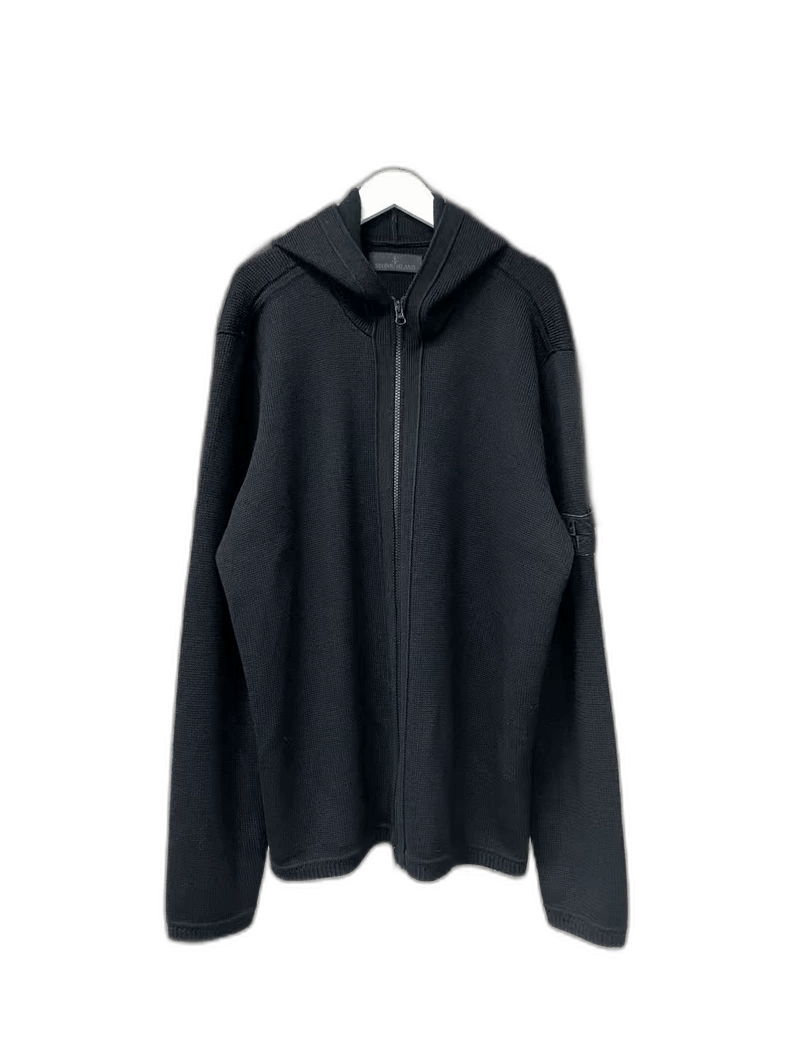 Stone Island Stone Island Wool Zip Hoodie Sweater -2506 Size US XL / EU 56 / 4 - 1 Thumbnail