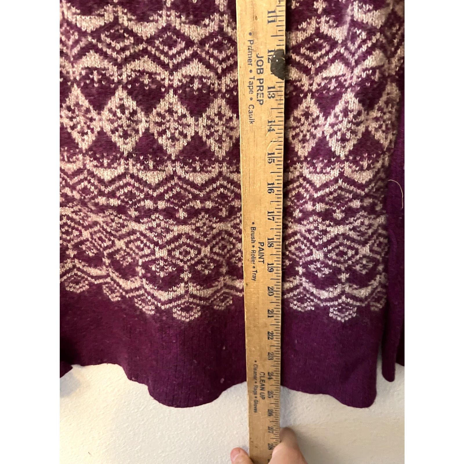 American Eagle Outfitters American Eagle Outfitters Open Front Long Sleeve Cardigan Sweater Womens Small Purple Gray Size S / US 4 / IT 40 - 4 Thumbnail