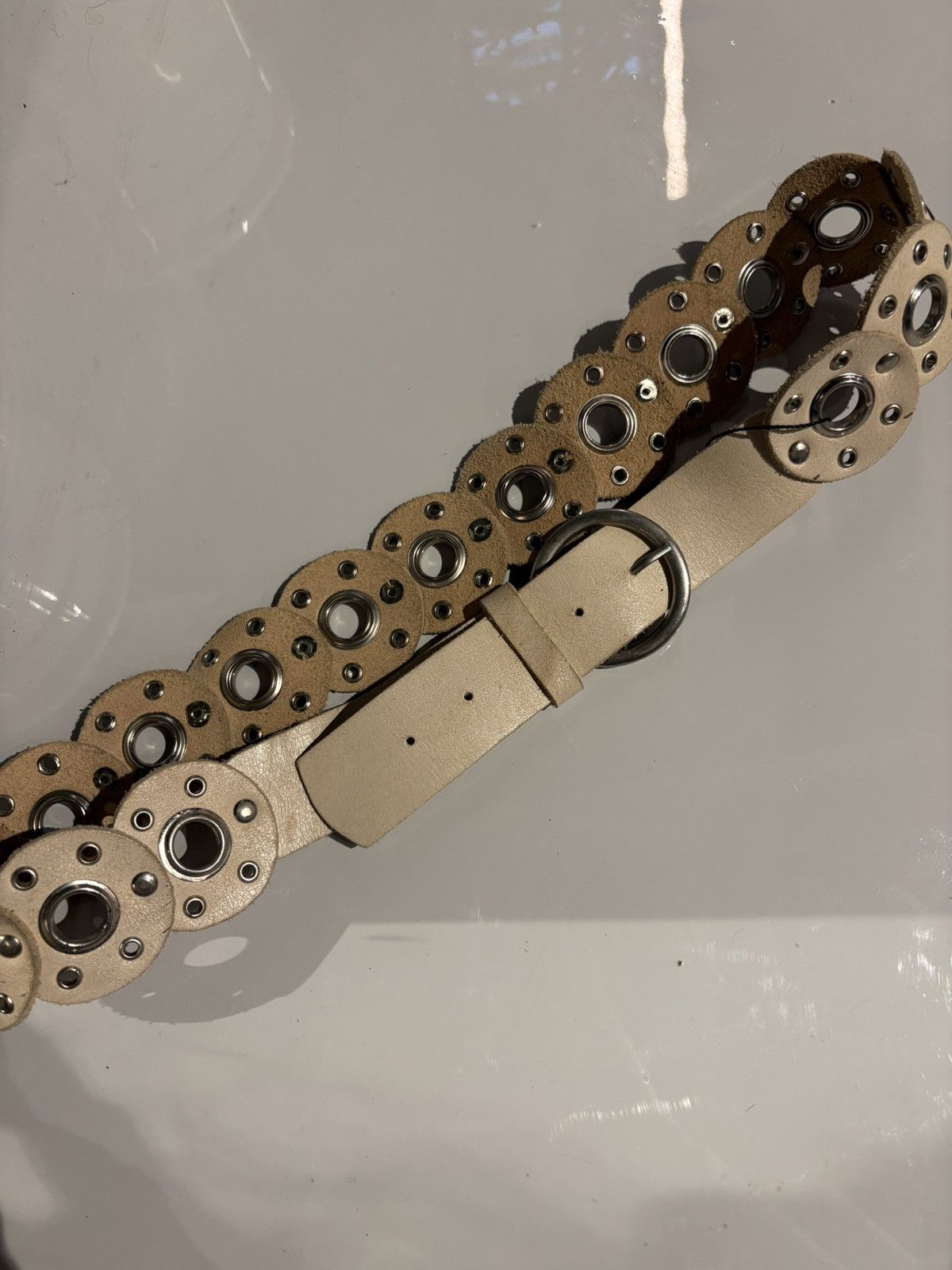 Vintage y2k belt leather Size ONE SIZE - 12 Thumbnail