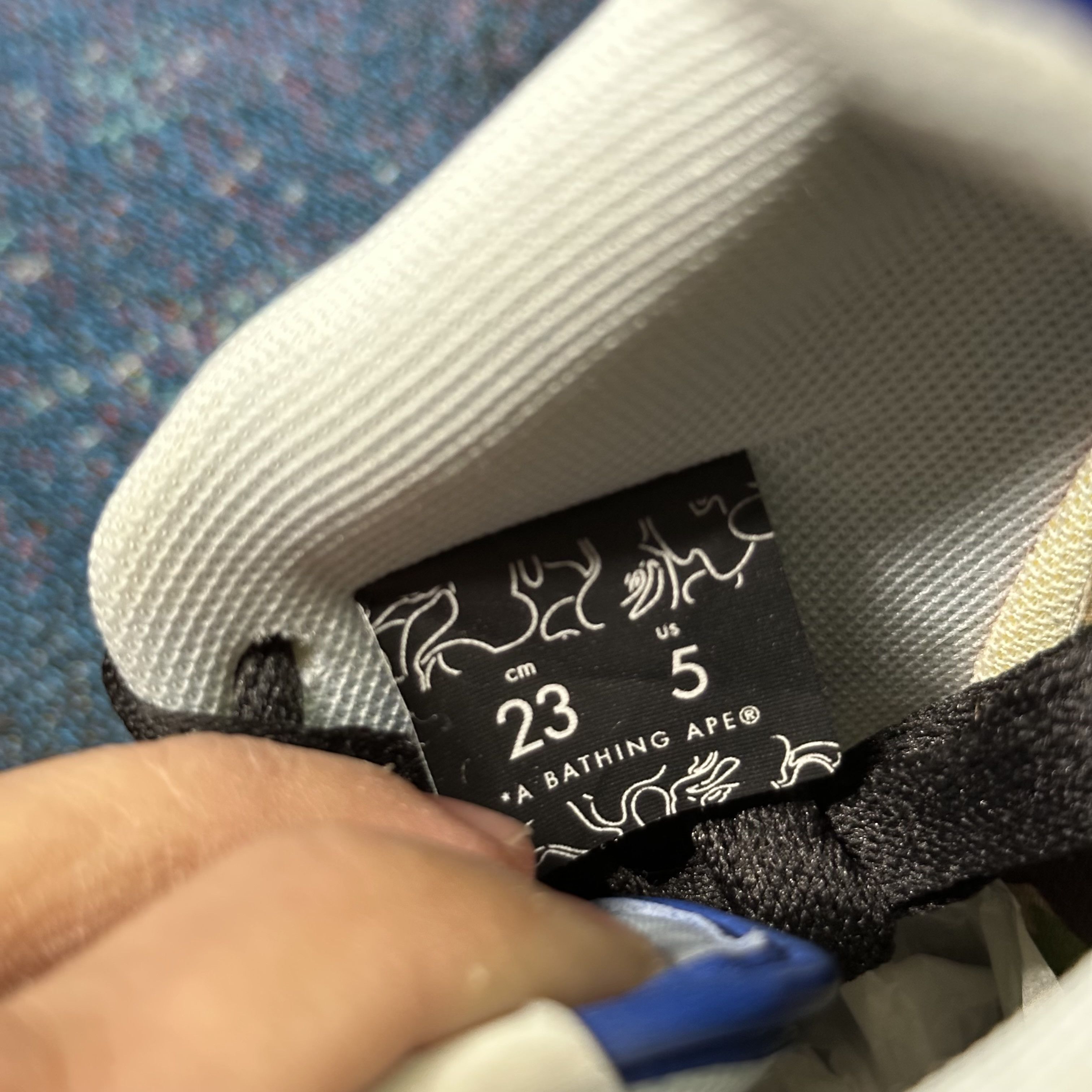 Bape Bape A Bathing Ape Sk8 Sta M1 Blue Size US 5 / EU 37 - 9 Thumbnail