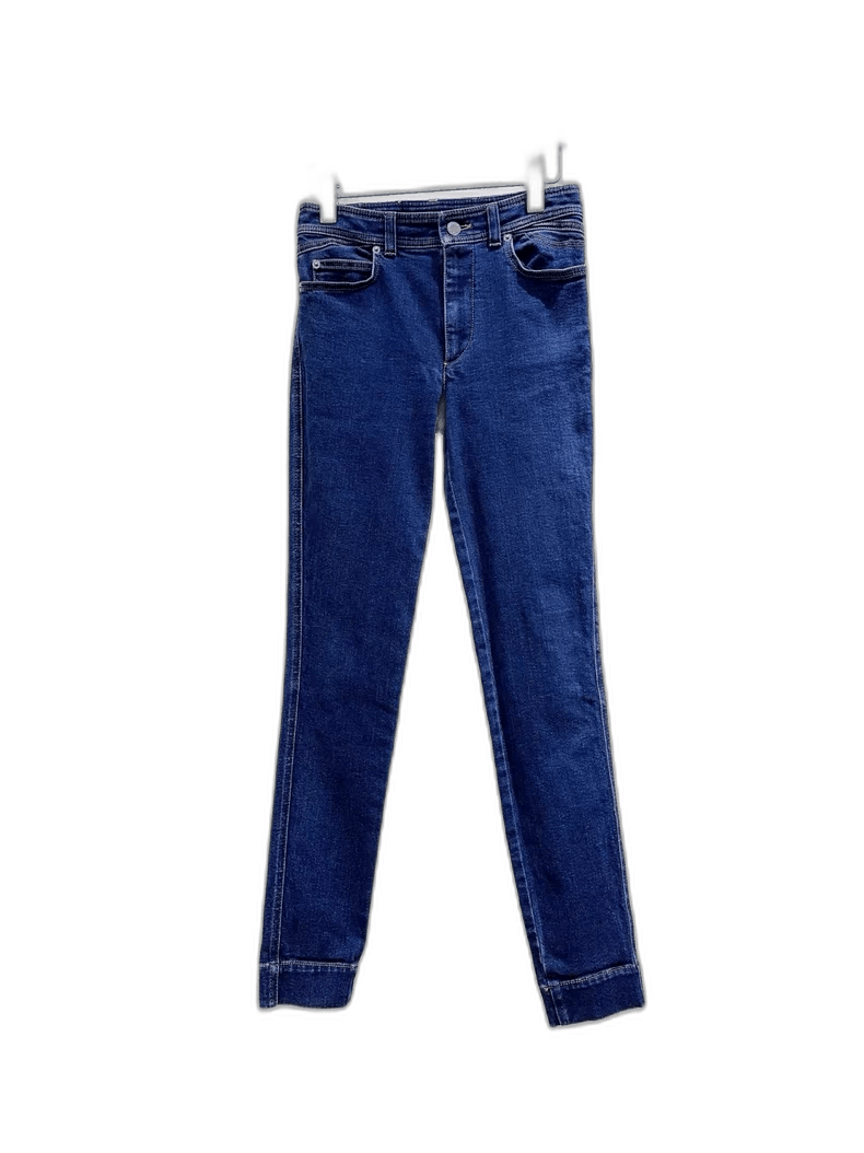 Louis Vuitton High Waist Denim Jeans with Leather Tag-2506 Size 35" - 1 Thumbnail