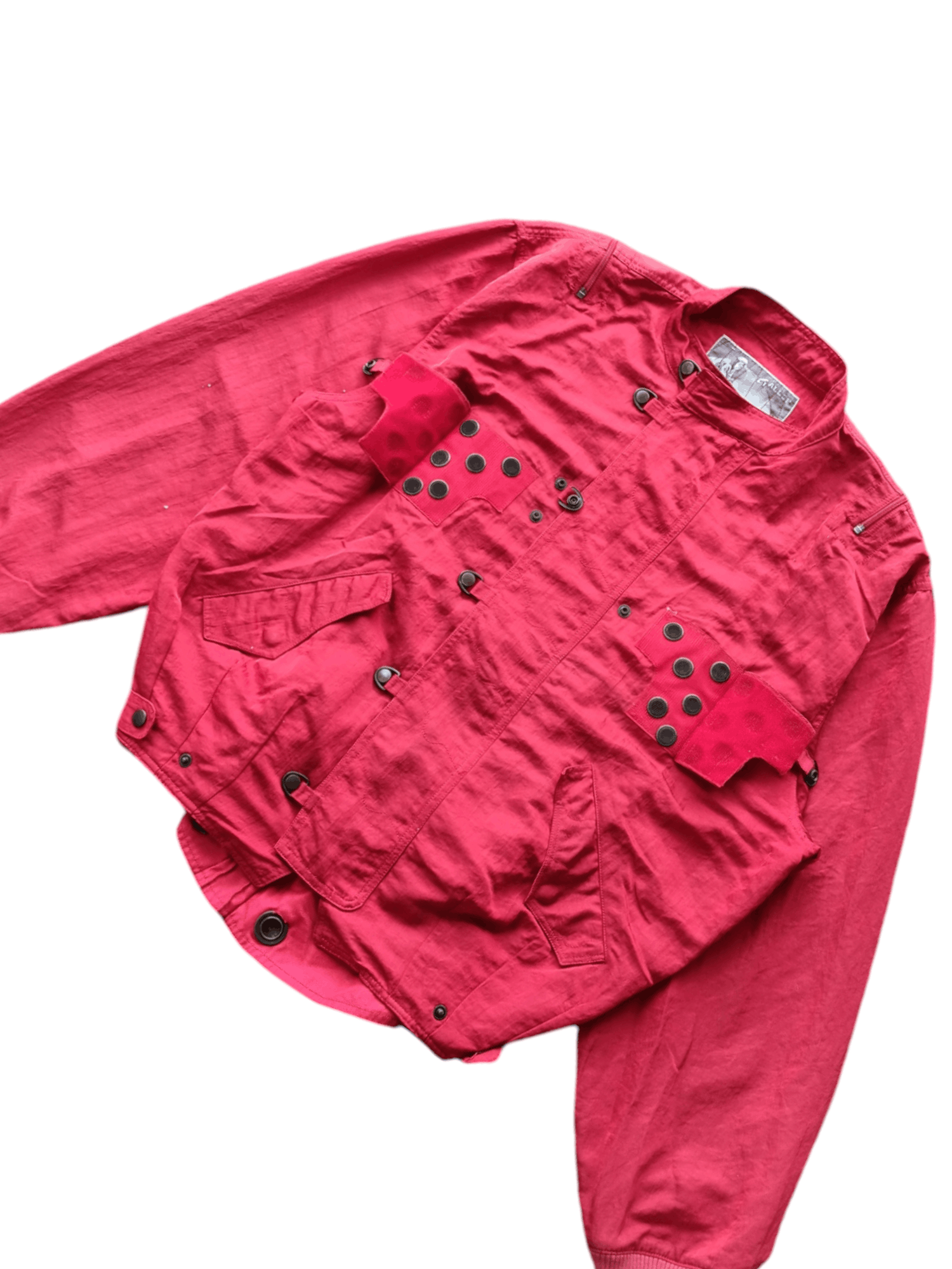 Vintage 😍RARE😍VINTAGE GALLOP MOTORCYCLES RED BOMBER NYLON JACKET Size US XL / EU 56 / 4 - 4 Thumbnail