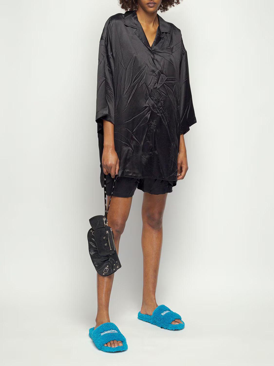 Balenciaga o1in1g0824 Short Sleeve Shirt in Black Size S / US 4 / IT 40 - 4 Thumbnail
