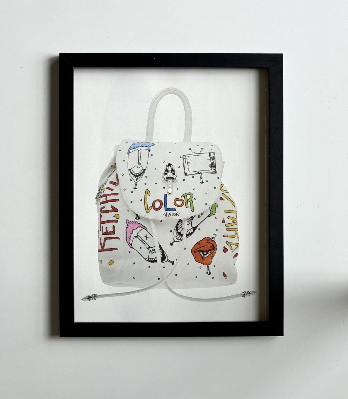 Chrome Hearts Chrome Hearts white handbag photo Framed poster 9x11 Size ONE SIZE - 1 Thumbnail