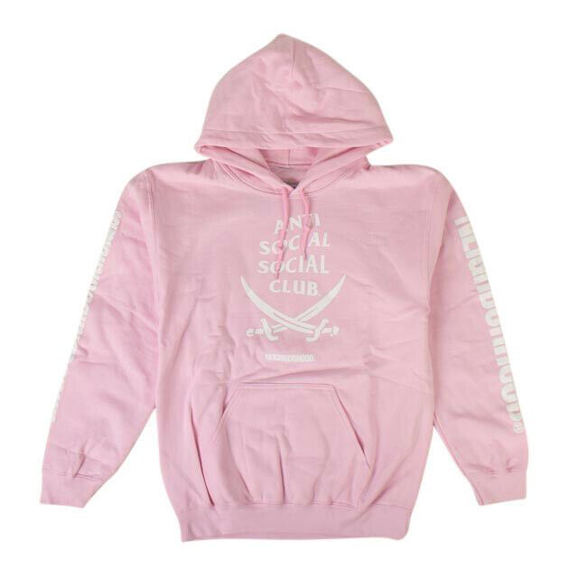 Anti social social club pink sweatshirt deals