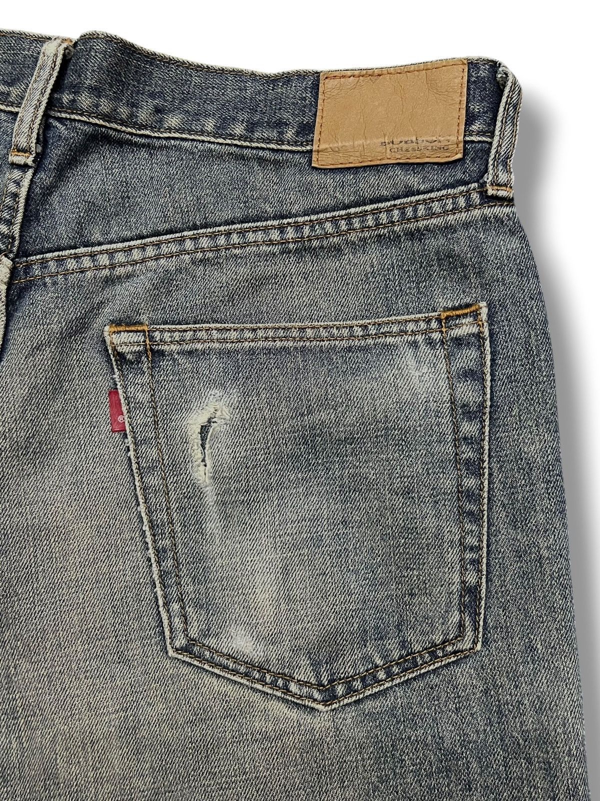 Japanese Brand Baggy Vintage Bobson Chessking Japan - Faded Wash,Distressed Size US 33 - 8 Thumbnail
