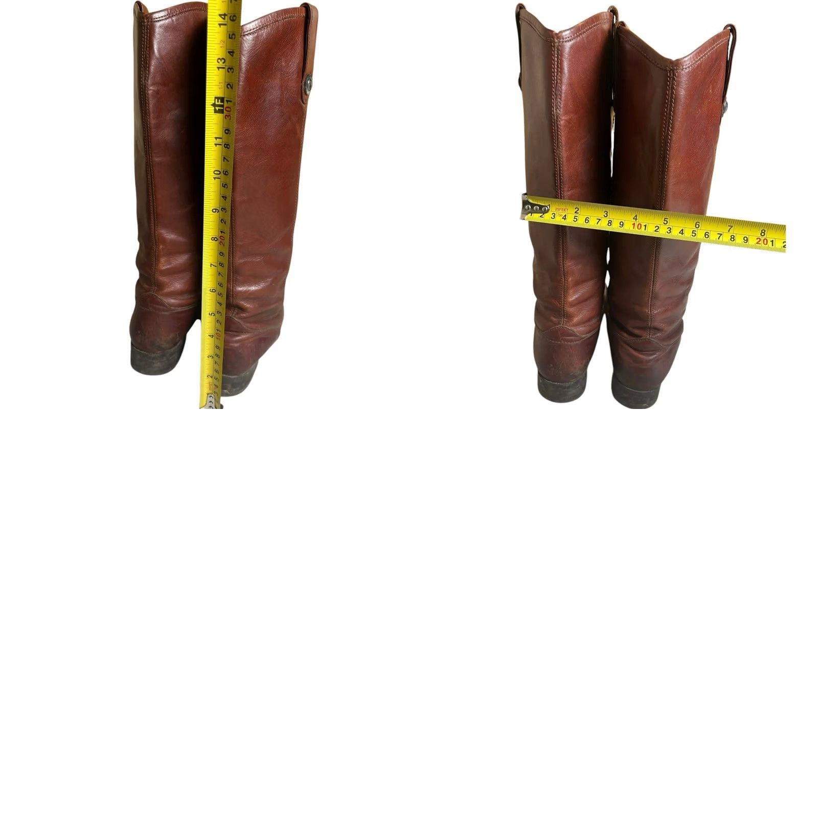 Frye VINTAGE Frye Women Melissa Botton Redwood Riding Boots 6 1/2 Made In Mexico Boots Womens Red 6.5 U.S. Shoe Size Mens Womens Girls Size US 7 / IT 37 - 8 Thumbnail