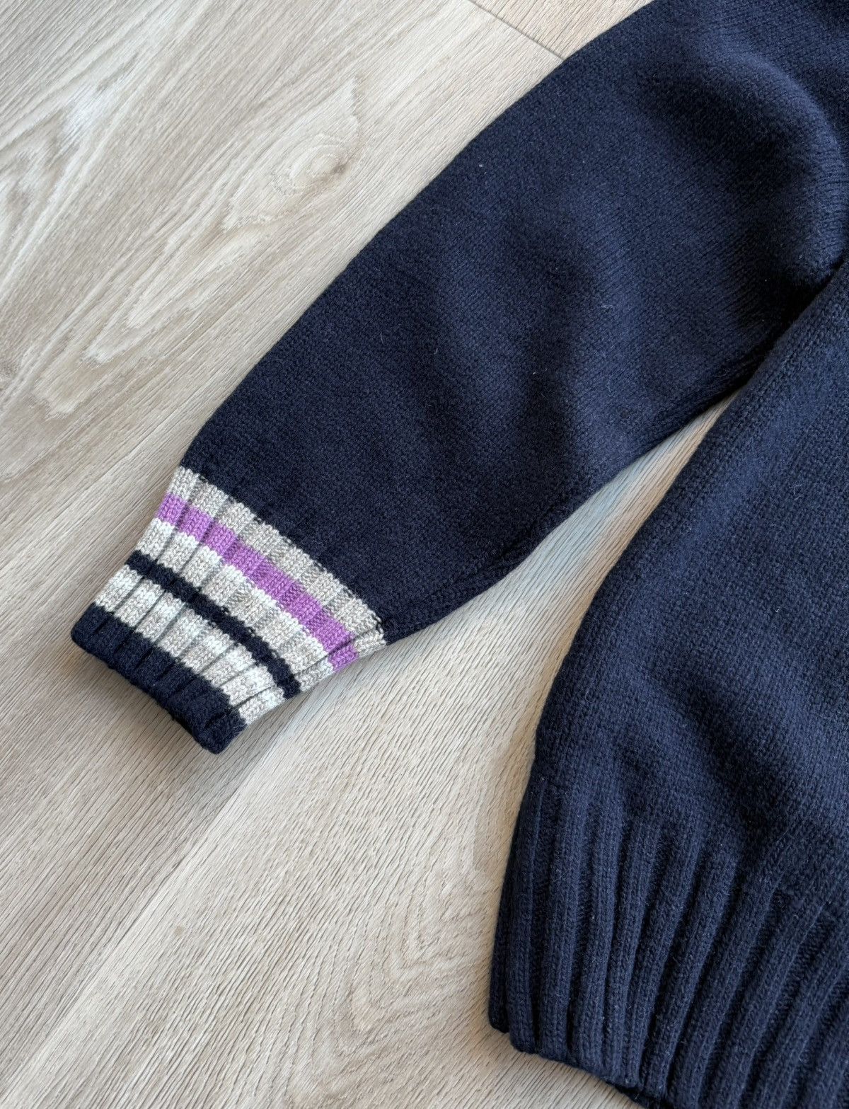 La Martina La Martina Navy Blue Wool Knit Sweater Size US XL / EU 56 / 4 - 2 Thumbnail