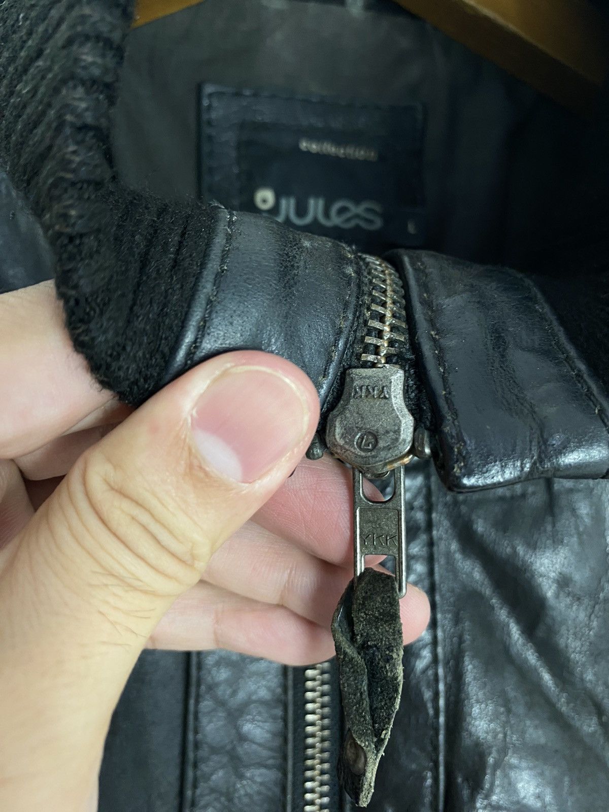 Japanese Brand Rare‼️ Jules Collection Buffalos Skin Leather Jacket Size US M / EU 48-50 / 2 - 7 Thumbnail